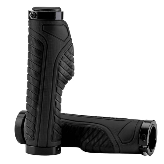ROCKBROS Non-slip rubber bicycle grips with lock-on design for MTB