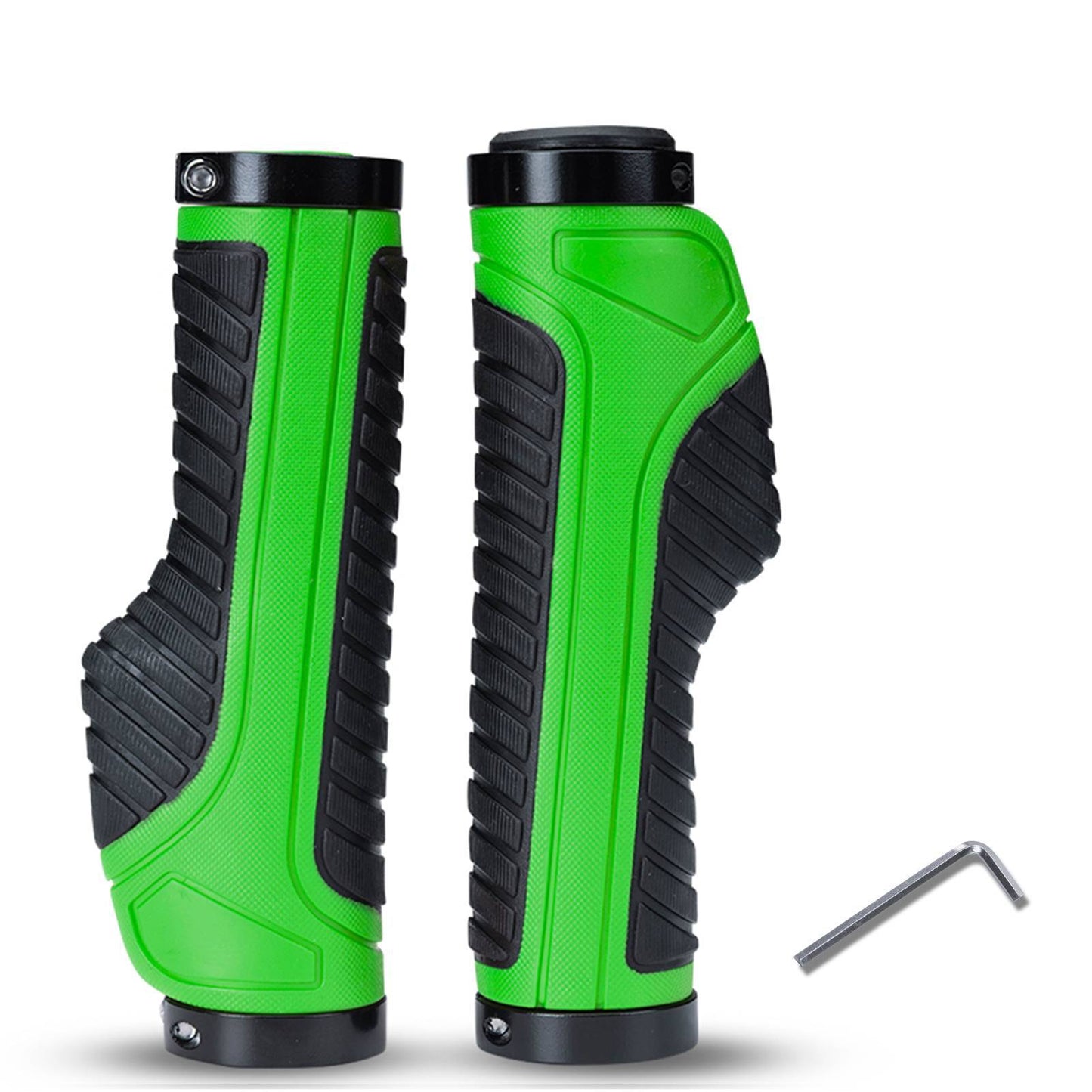 ROCKBROS reiðhjólahandföng úr gúmmíi með læsingarhönnun fyrir fjallahjól