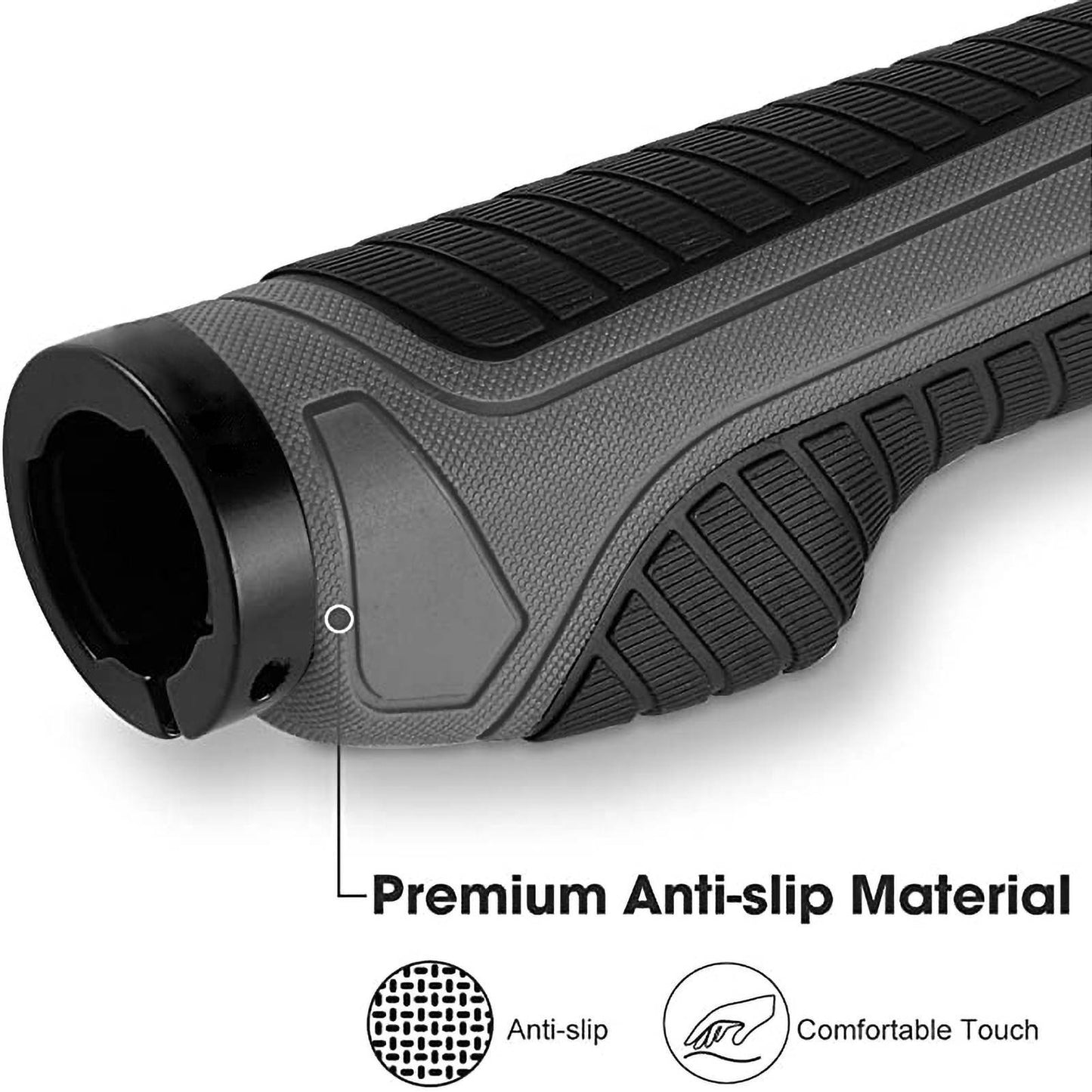 ROCKBROS reiðhjólahandföng úr gúmmíi með læsingarhönnun fyrir fjallahjól