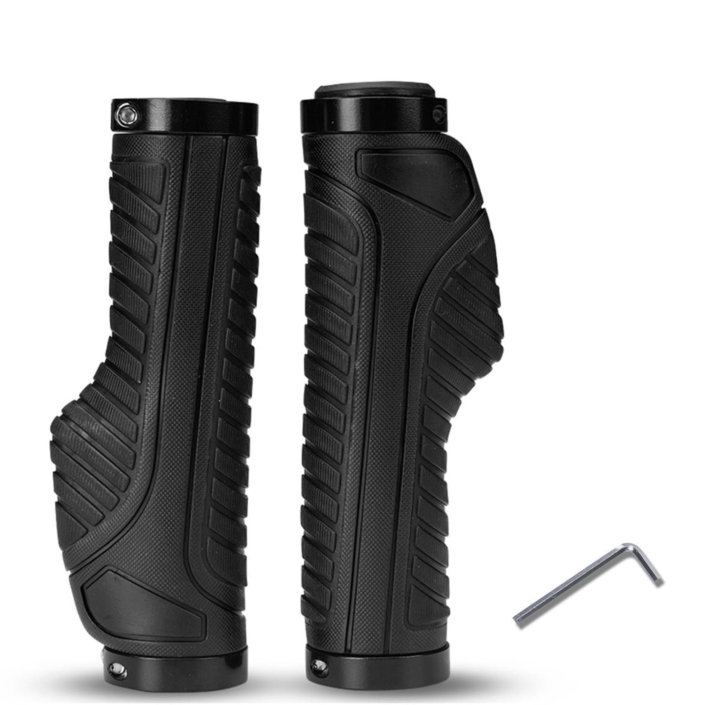 ROCKBROS reiðhjólahandföng úr gúmmíi með læsingarhönnun fyrir fjallahjól