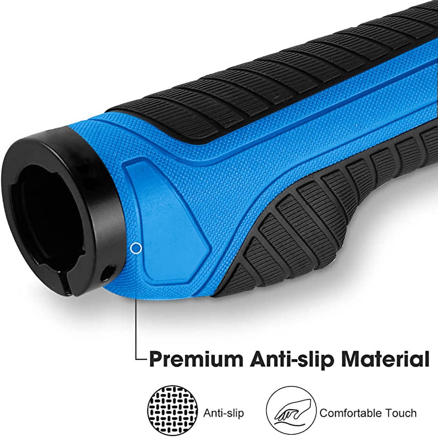 ROCKBROS reiðhjólahandföng úr gúmmíi með læsingarhönnun fyrir fjallahjól