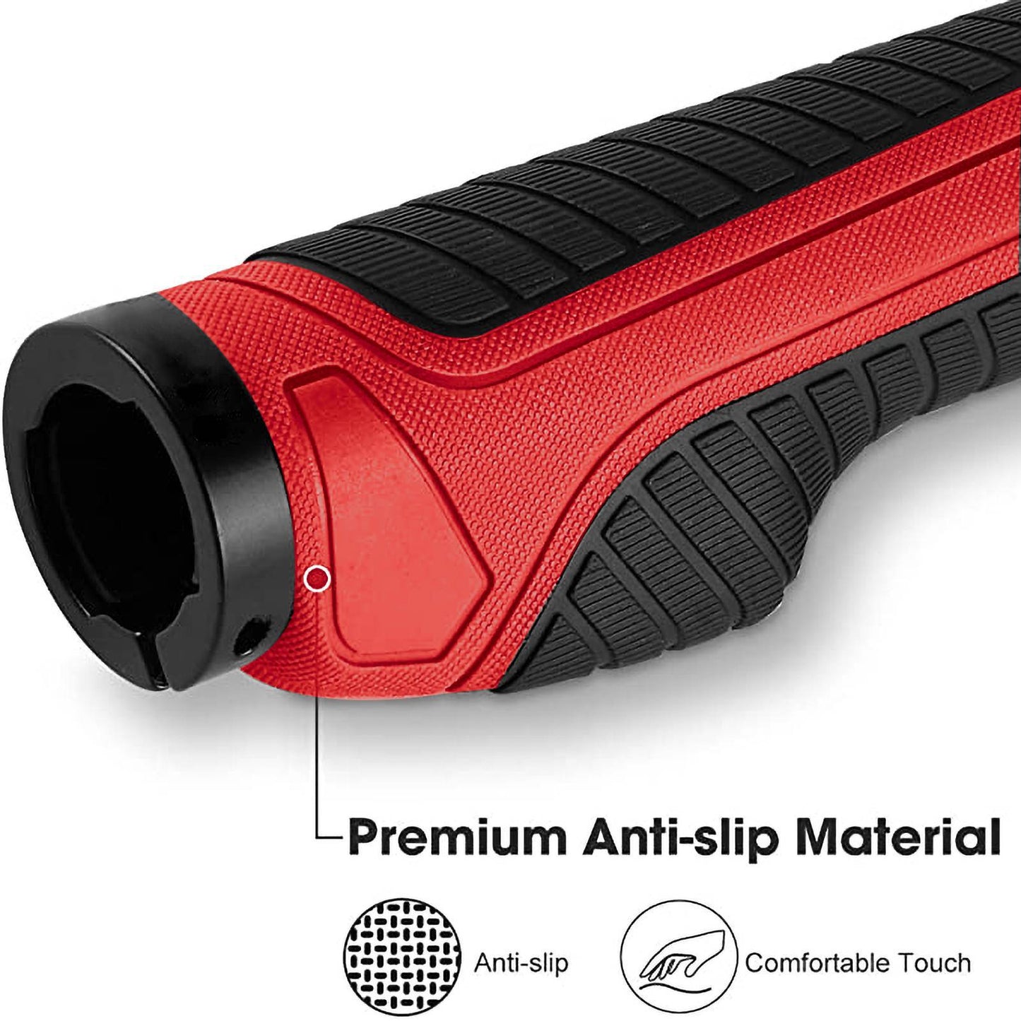 ROCKBROS reiðhjólahandföng úr gúmmíi með læsingarhönnun fyrir fjallahjól