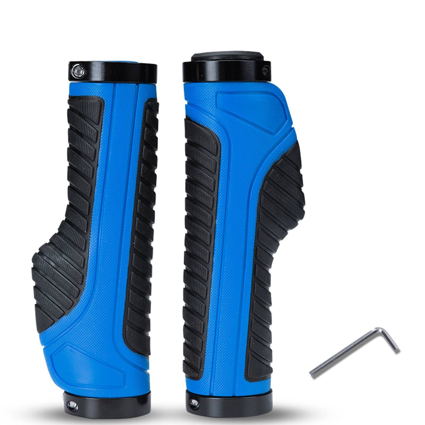 ROCKBROS reiðhjólahandföng úr gúmmíi með læsingarhönnun fyrir fjallahjól