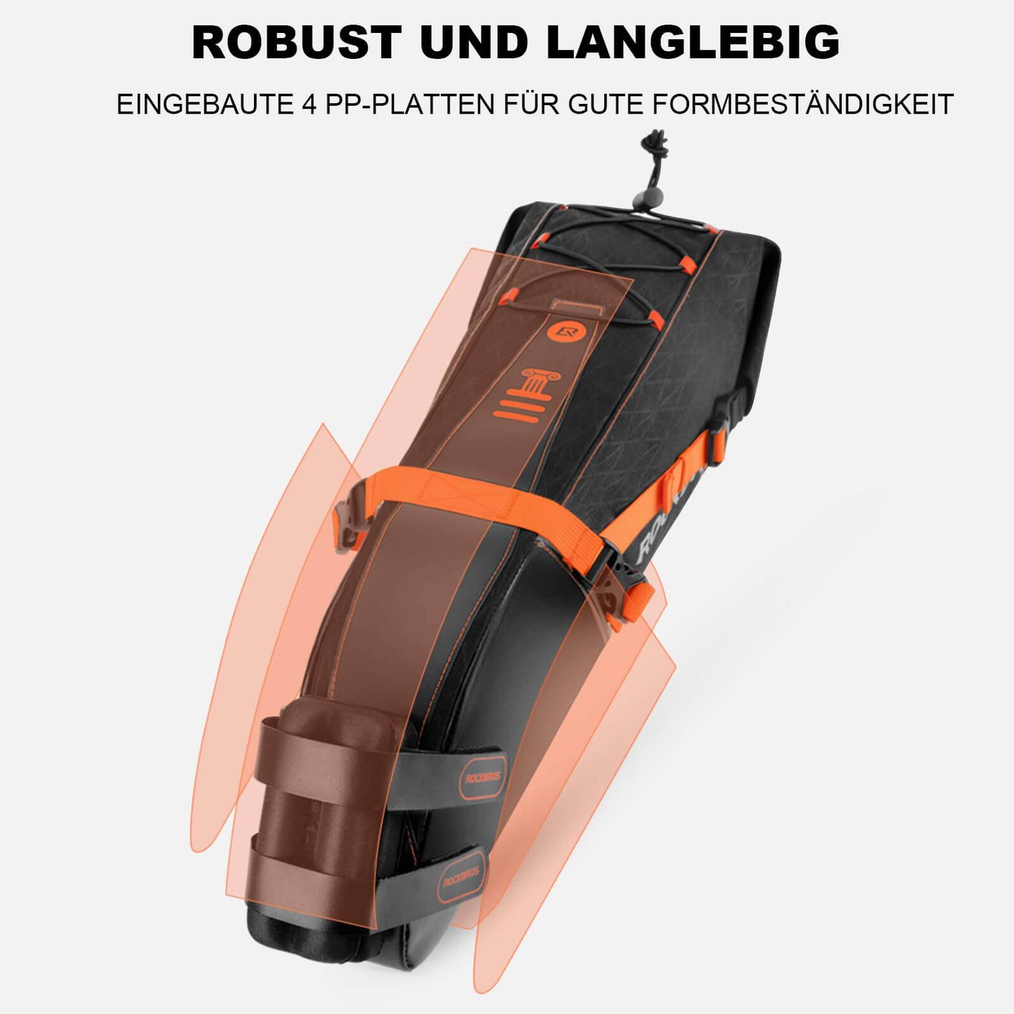 ROCKBROS Satteltasche wasserdichte Fahrradtasche für MTB Rennrad10L