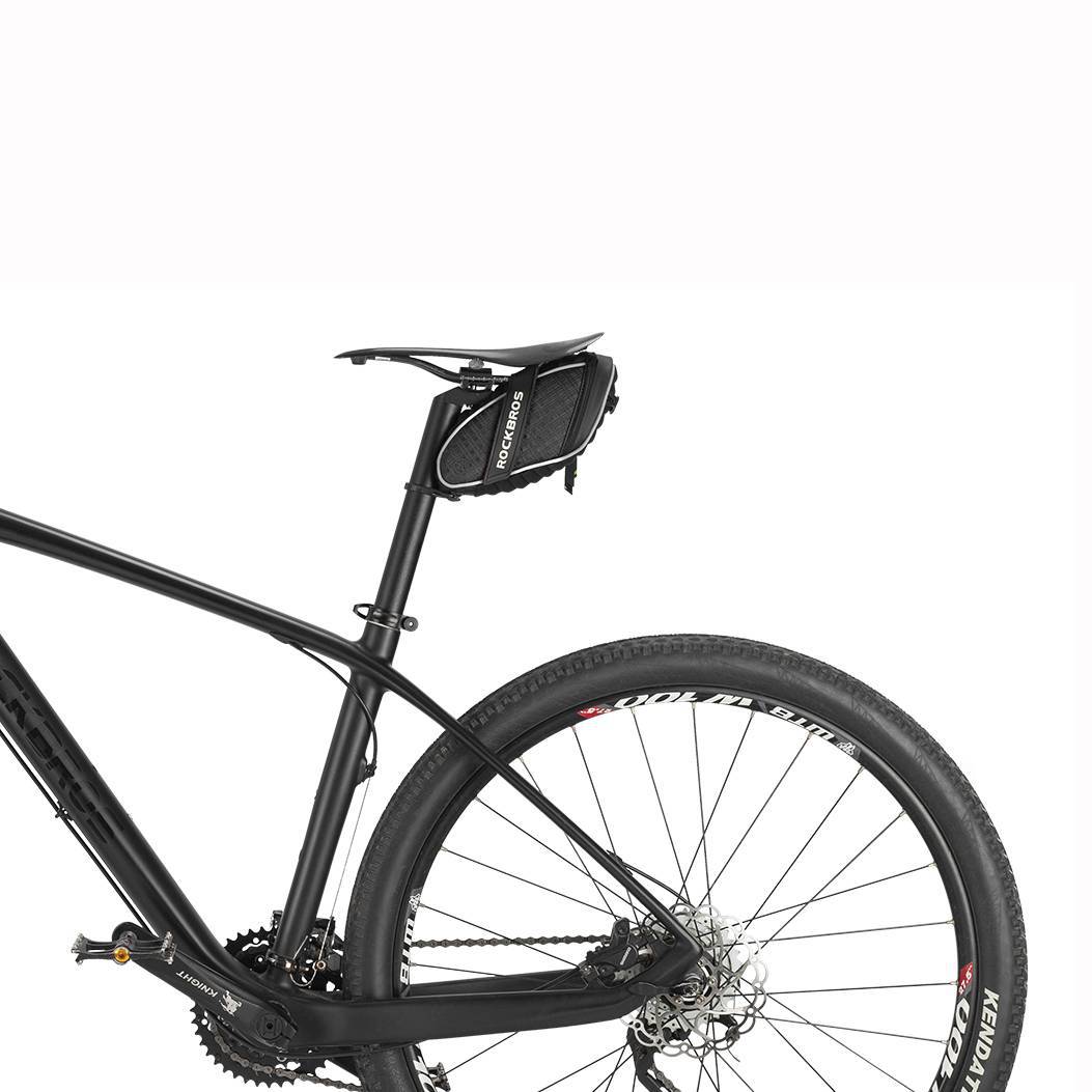 ROCKBROS Saddlebags Bicycle Seat Bags with Rear Light Mount 1L