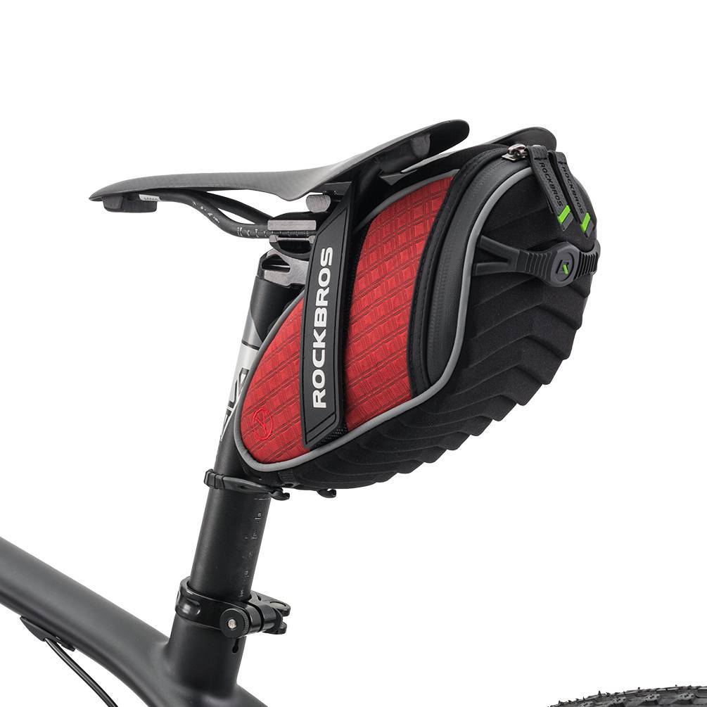 ROCKBROS Saddlebags Bicycle Seat Bags with Rear Light Mount 1L