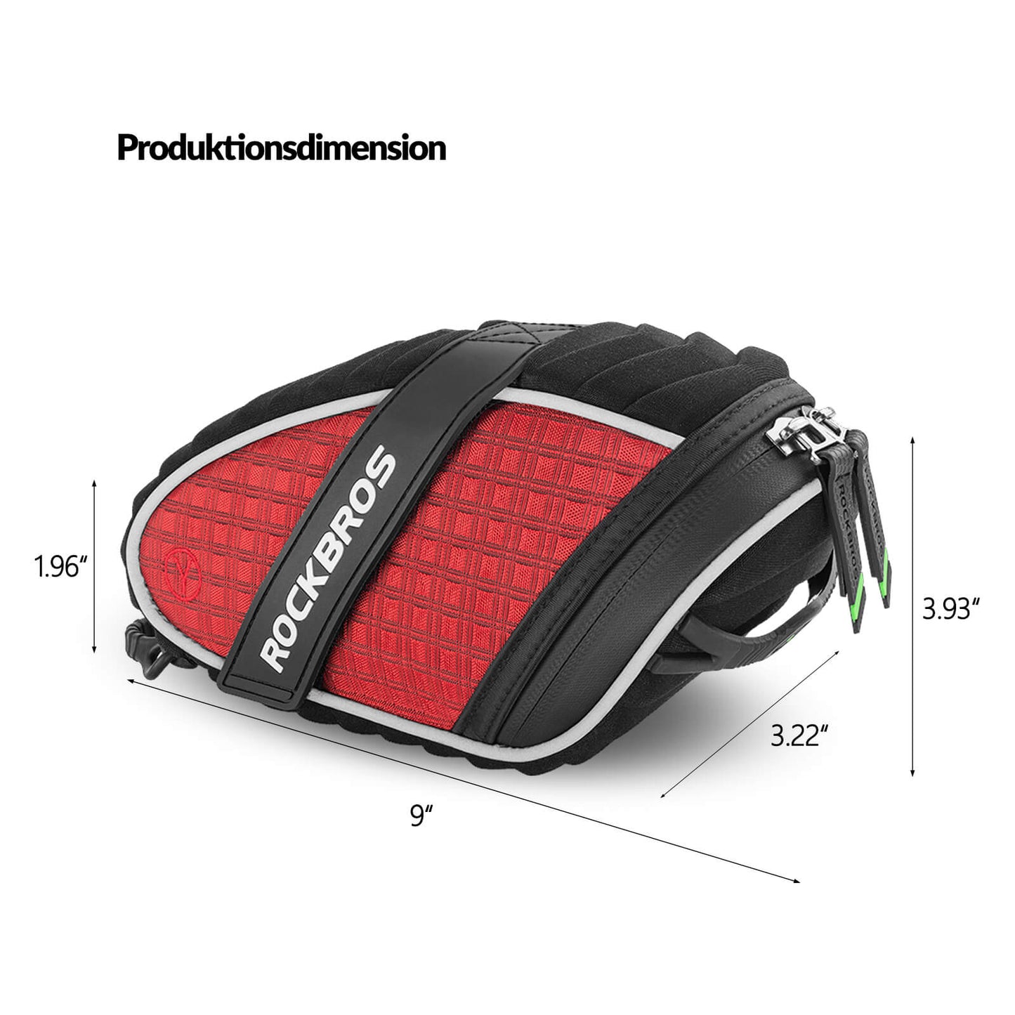 ROCKBROS Saddlebags Bicycle Seat Bags with Rear Light Mount 1L
