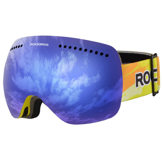 ROCKBROS Ski Goggles for Women and Men, Anti-Fog, UV400 Protection
