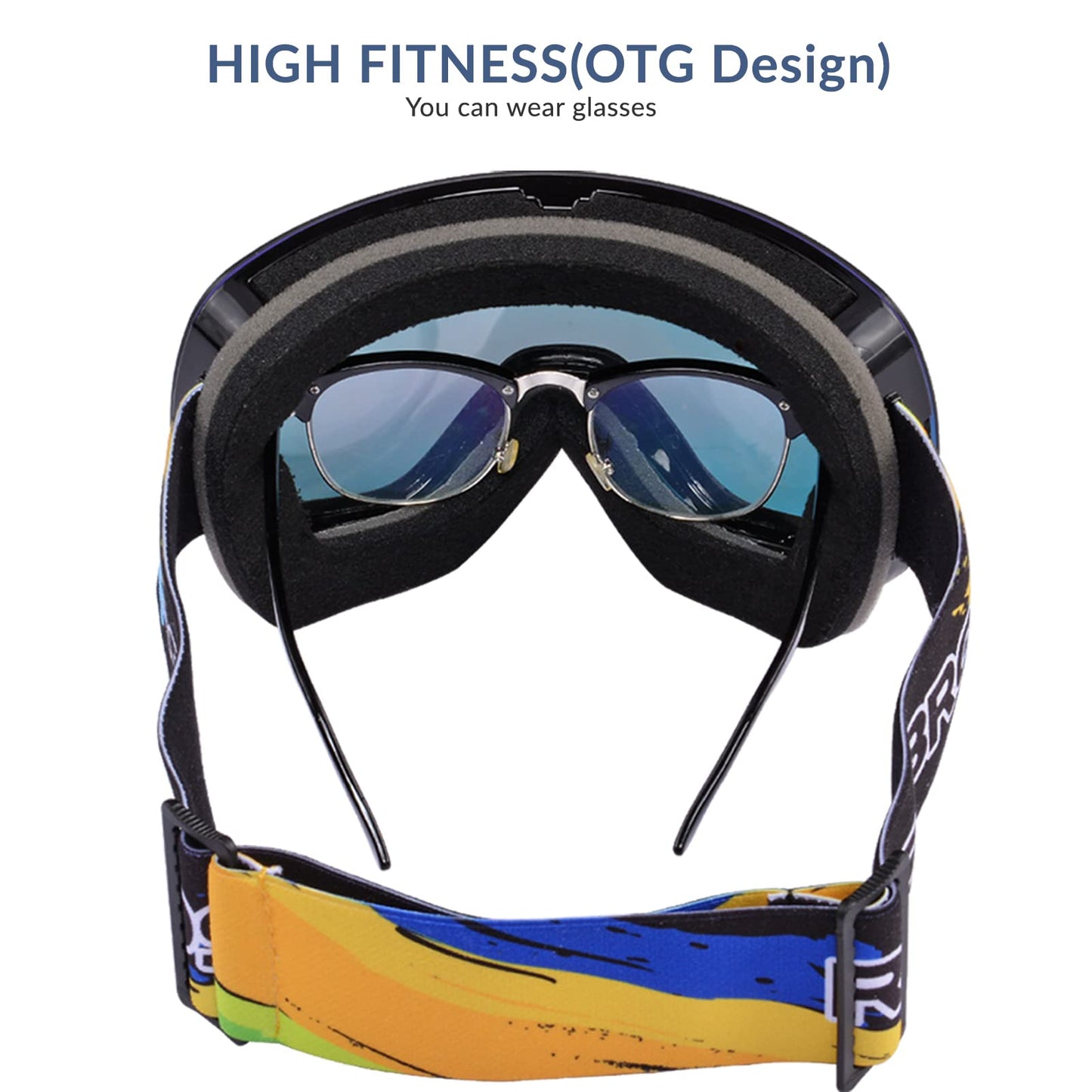 ROCKBROS Ski Goggles for Women and Men, Anti-Fog, UV400 Protection