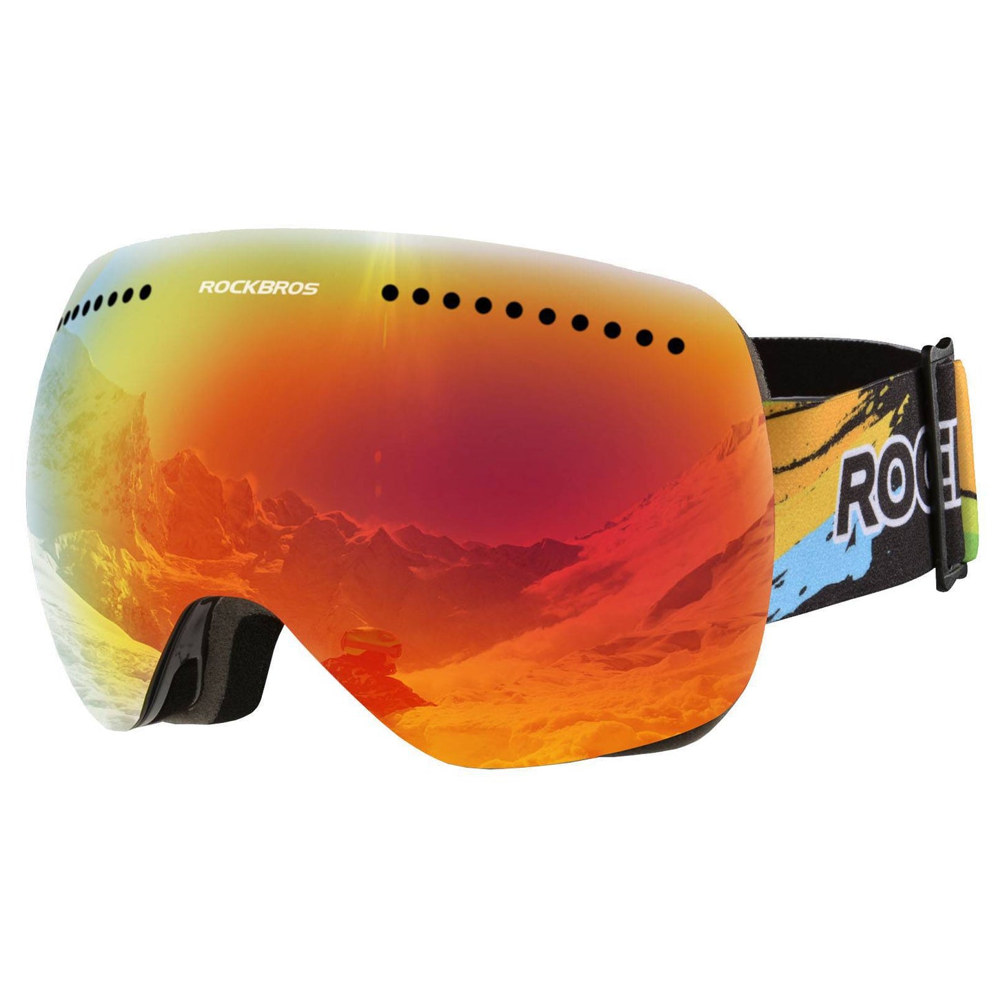 ROCKBROS Ski Goggles for Women and Men, Anti-Fog, UV400 Protection