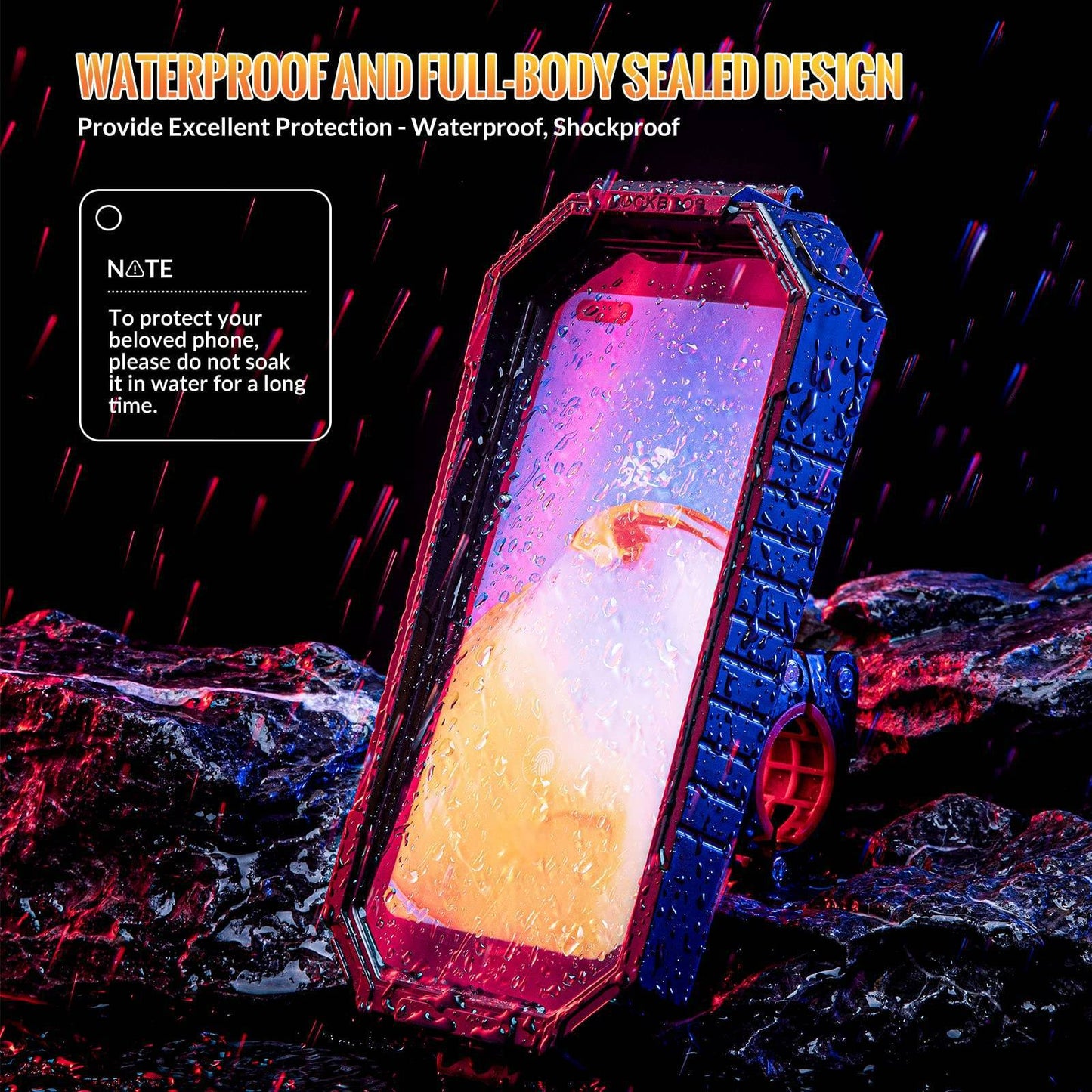 ROCKBROS Smartphone Halterung 360° Drehbar für 6,8 Zoll Smartphone