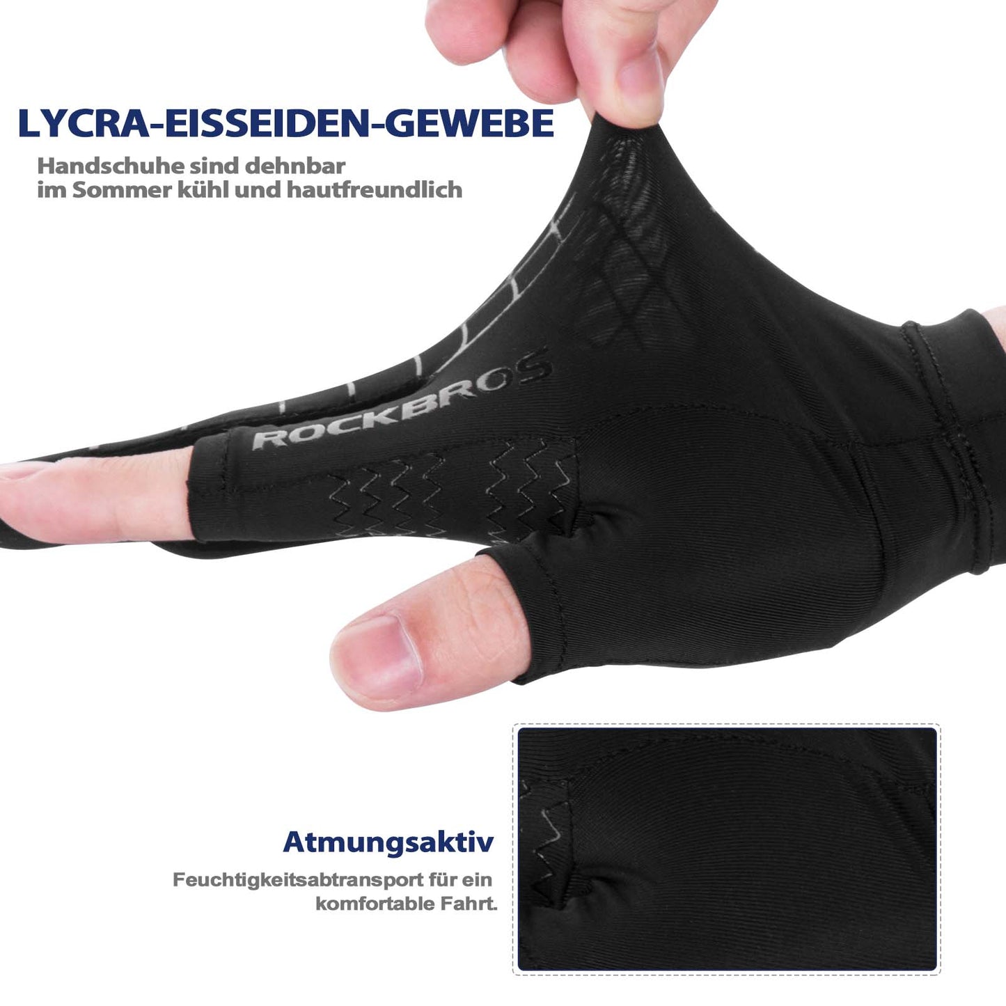 ROCKBROS Summer Breathable Sports Cycling Gloves for Men and Women