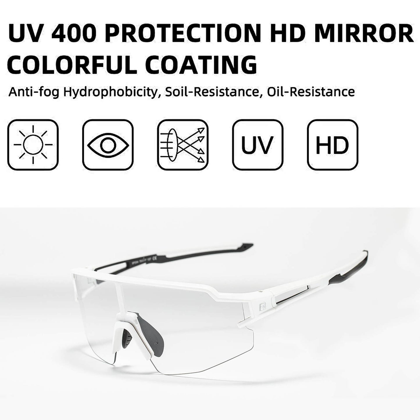 ROCKBROS Sunglasses for Men &amp; Women, UV Protection Cycling Glasses 