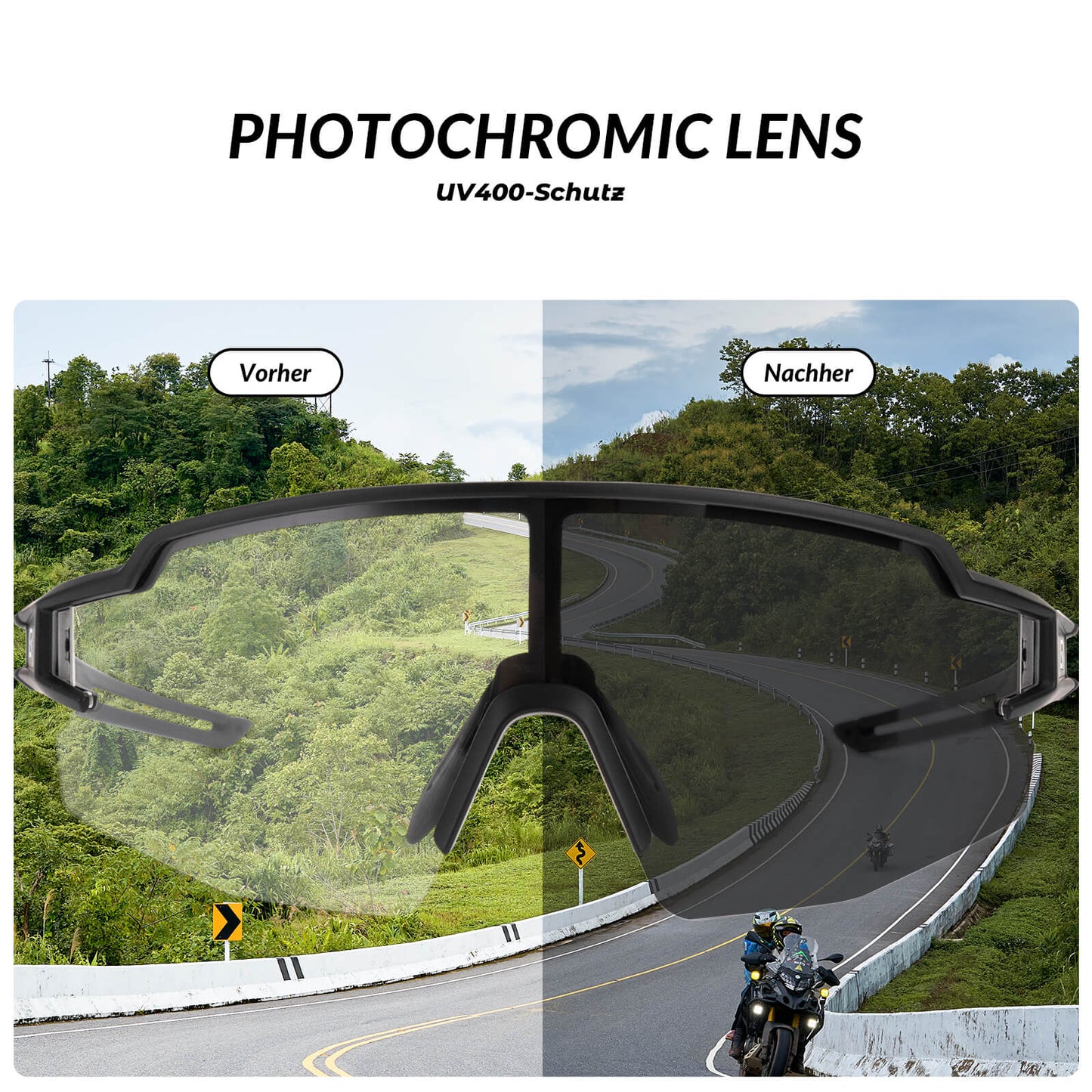 ROCKBROS Sunglasses for Men &amp; Women, UV Protection Cycling Glasses 