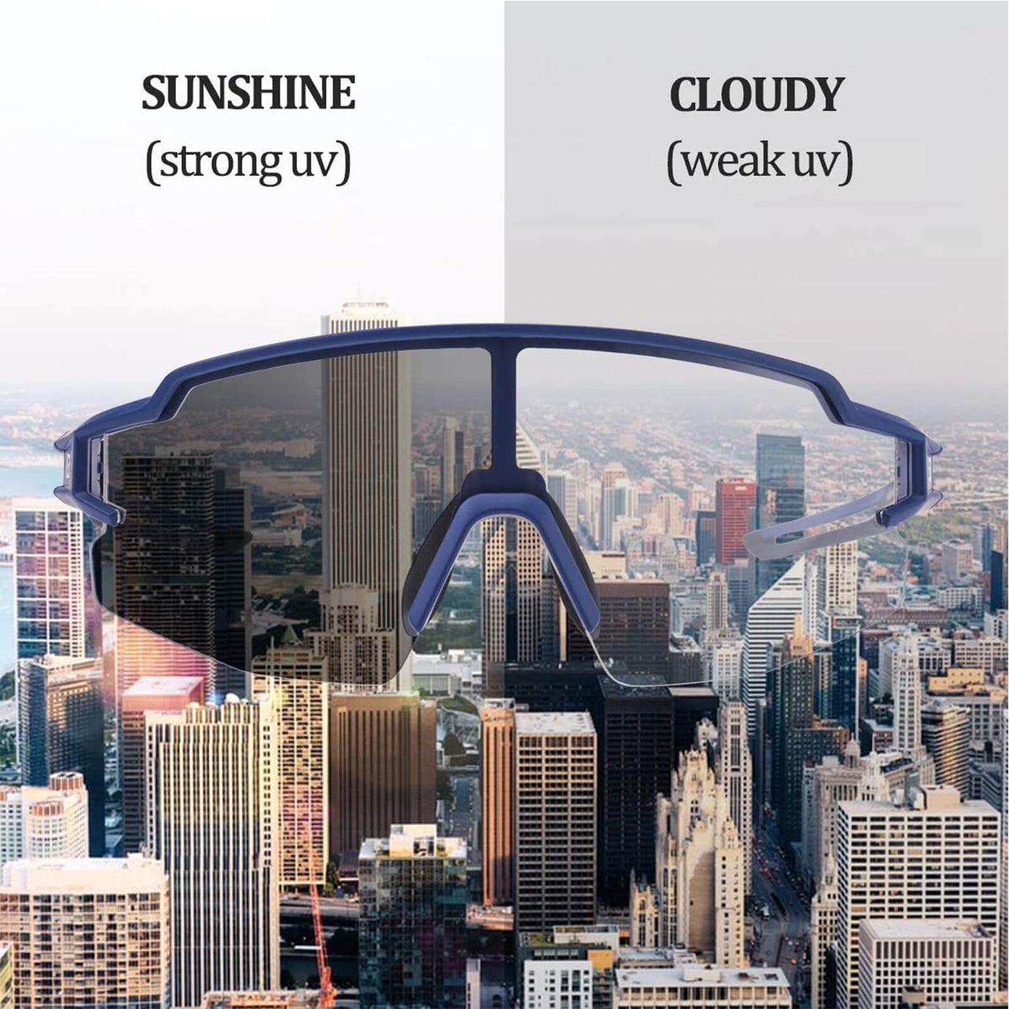 ROCKBROS Sunglasses for Men &amp; Women, UV Protection Cycling Glasses 