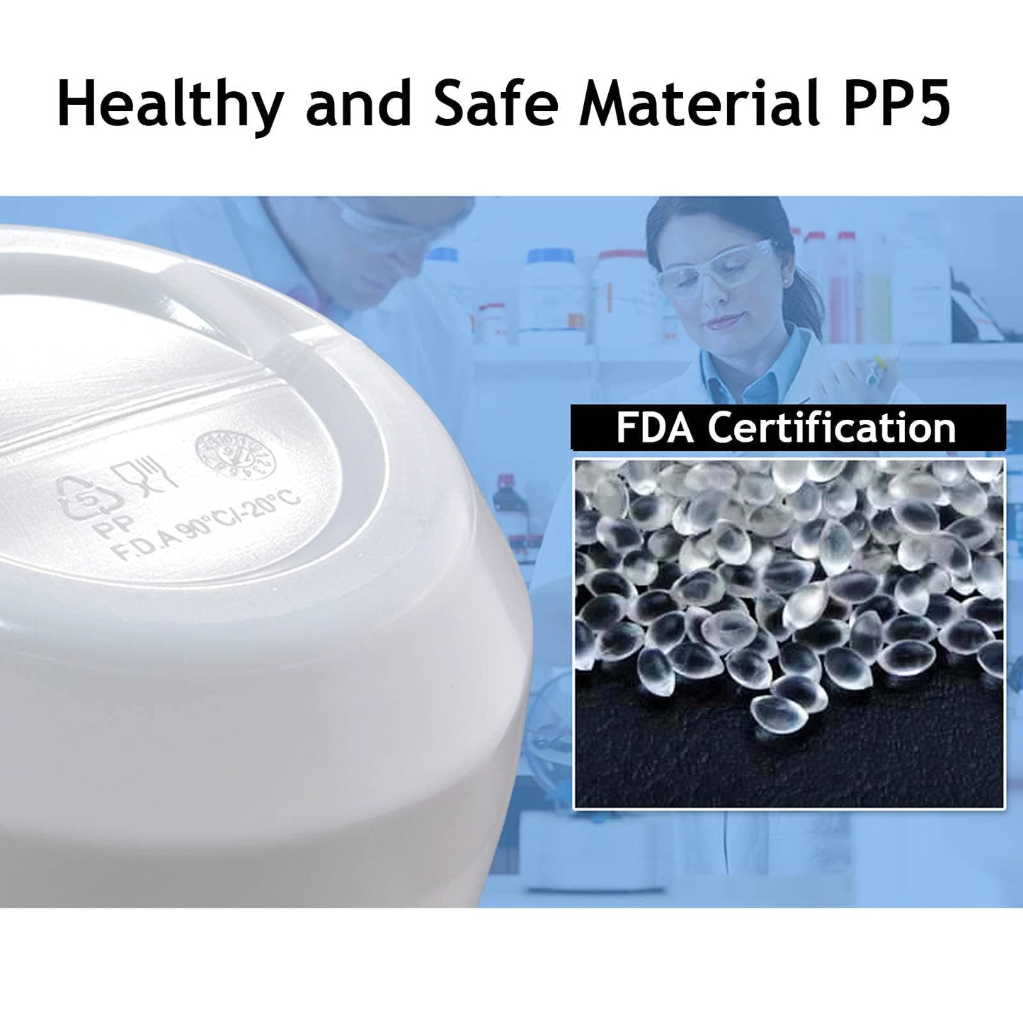 ROCKBROS Sport vatnsflaska 600 ml úr PP5, fylgir rykhlíf