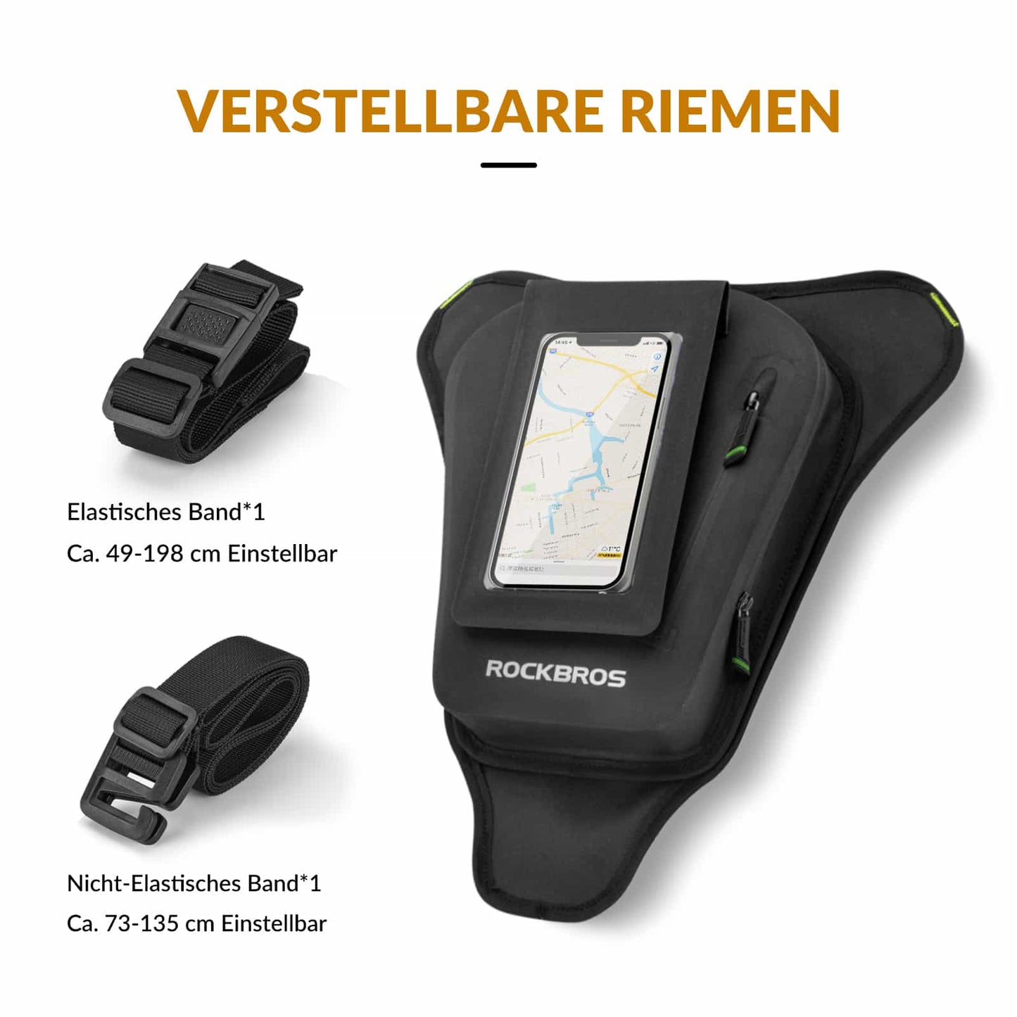 ROCKBROS Motorcycle Tank Bag Leg Bag with Magnetic Suction