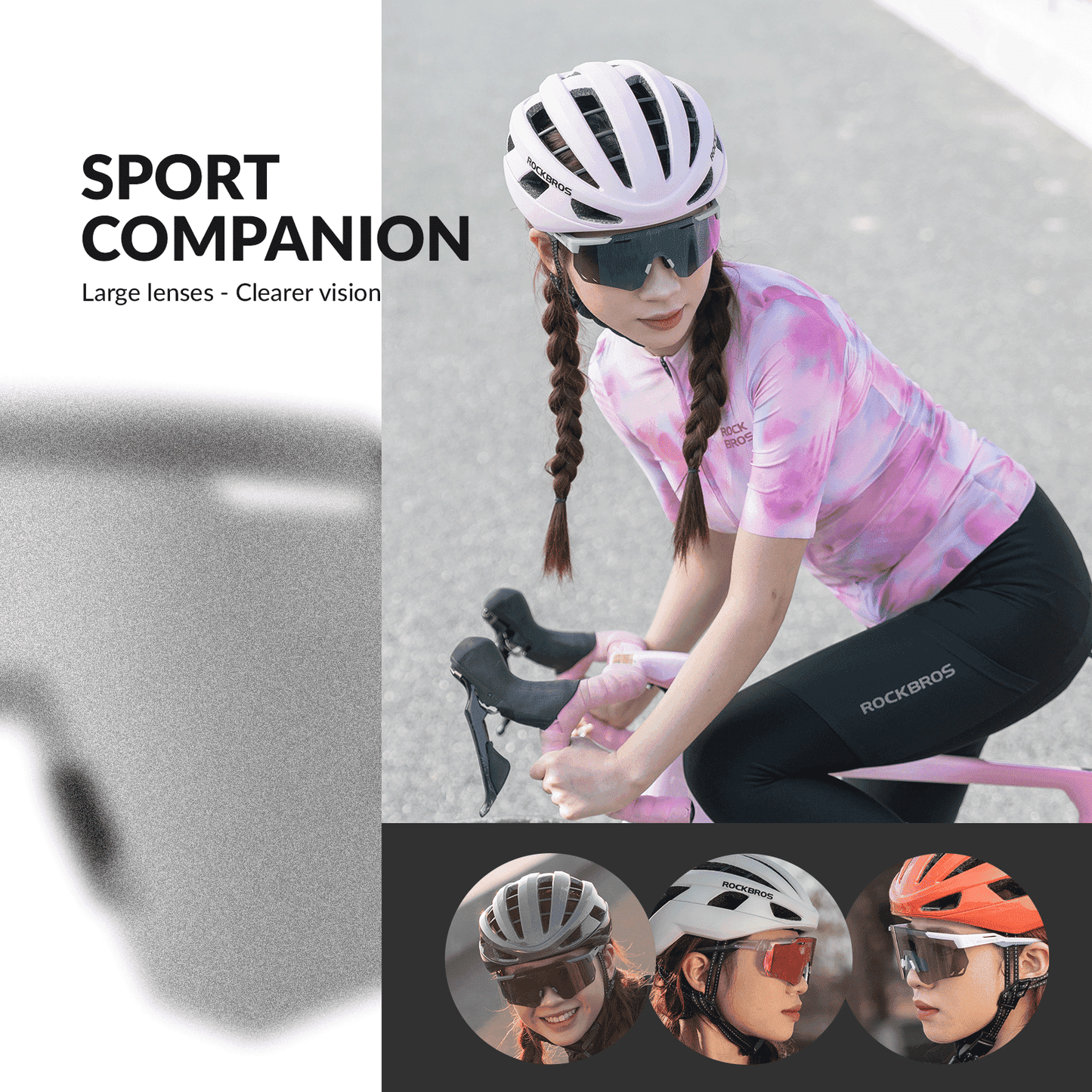 ROCKBROS Ultralight Cycling Glasses, Photochromic Sunglasses with UV400 Protection