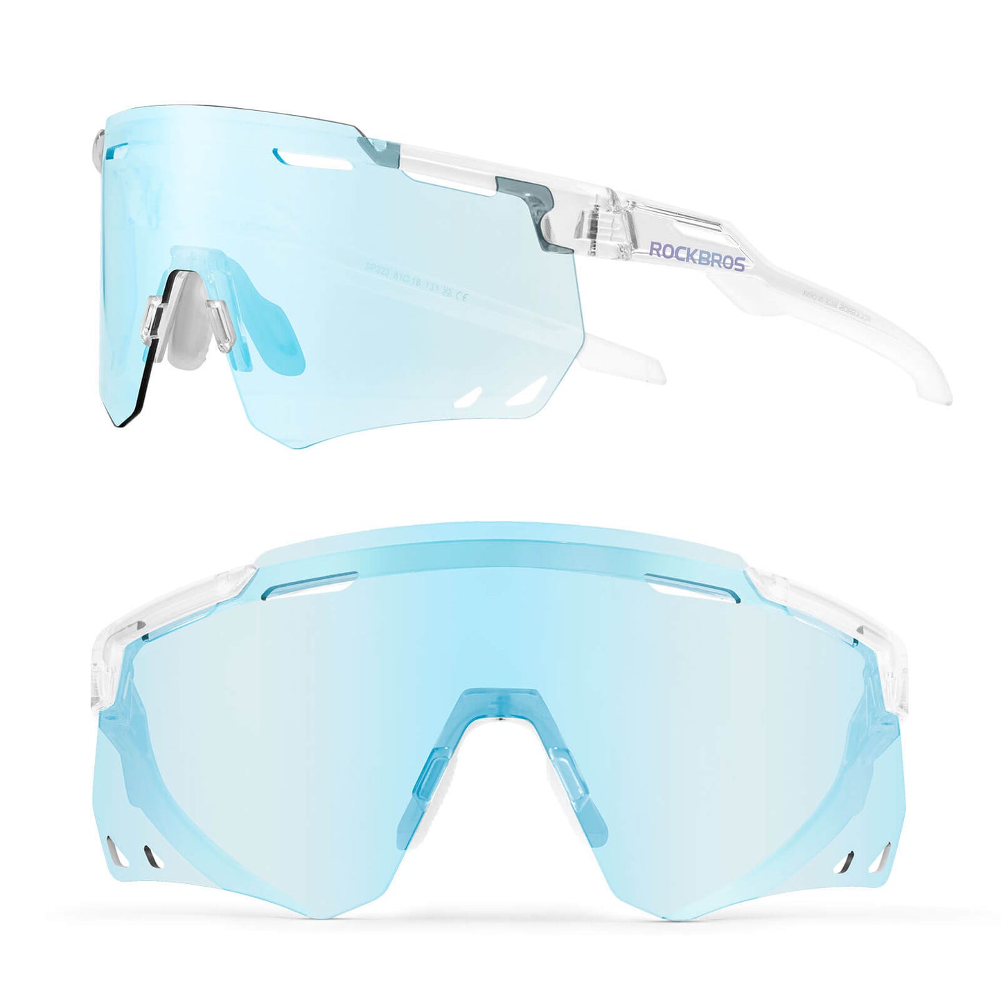 ROCKBROS Ultralight Cycling Glasses, Photochromic Sunglasses with UV400 Protection