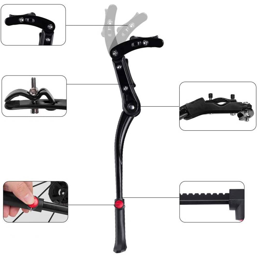ROCKBROS Adjustable Bicycle Kickstand Side Stand for 24-29 Inch MTB