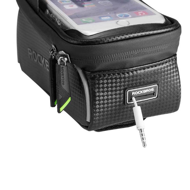ROCKBROS waterproof top tube bag 1.5L for mobile phones under 6.5 inches