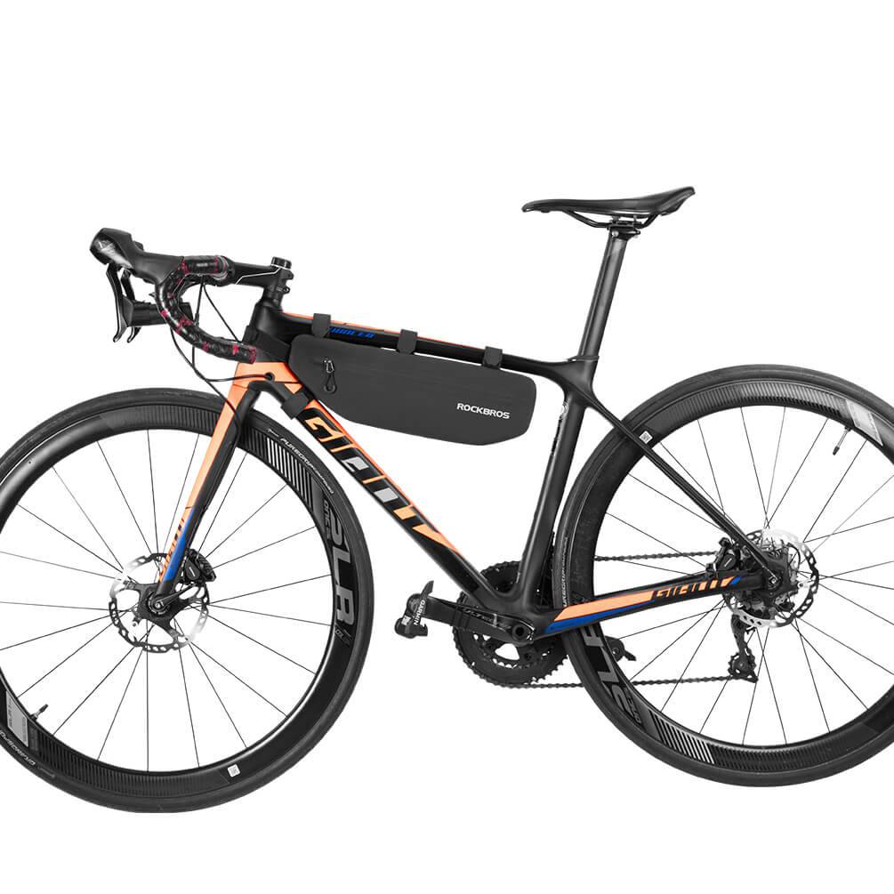 ROCKBROS 4L Wasserabweisend Rahmentasche Dreiecktasche Schwarz