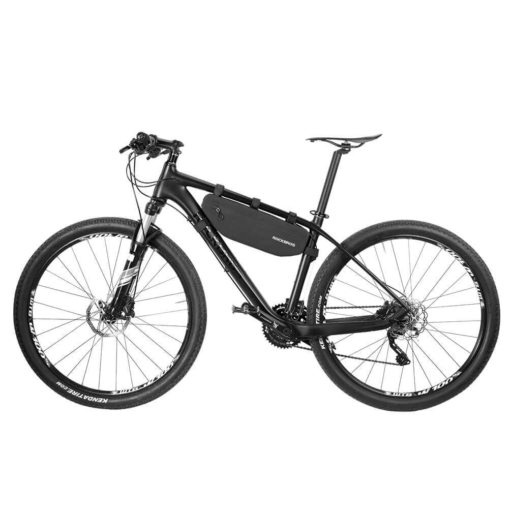 ROCKBROS 4L Wasserabweisend Rahmentasche Dreiecktasche Schwarz