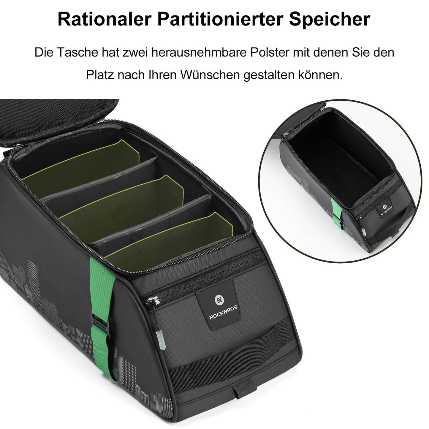 Vatnsheldur hjólataska frá ROCKBROS fyrir reiðhjól 