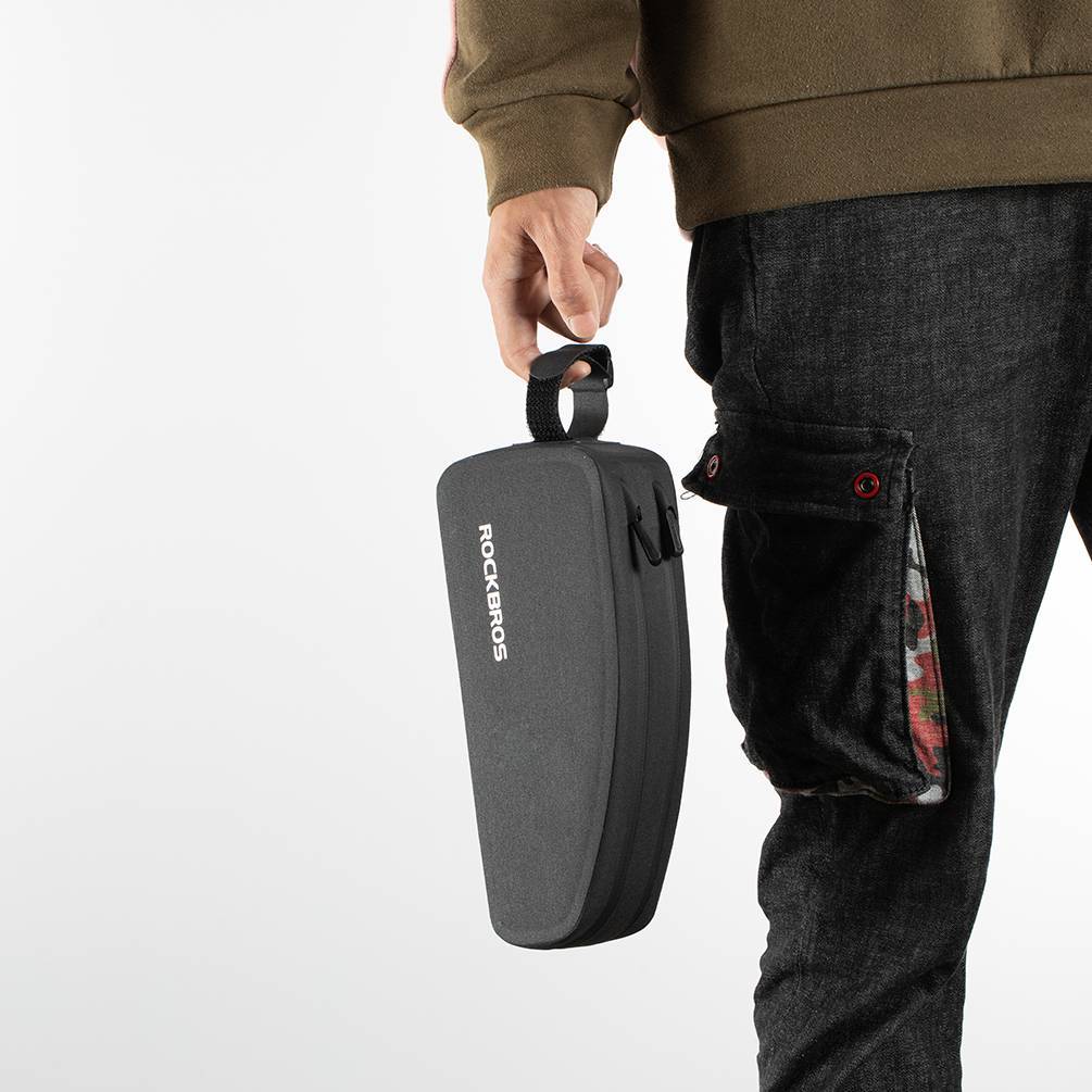 ROCKBROS Vatnsheldur poki fyrir efstu rör hjóls 1L / 1.6L svartur