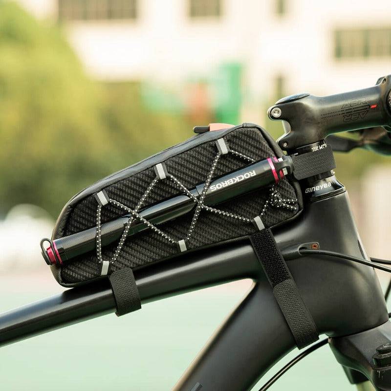 ROCKBROS Waterproof Frame Bag Top Tube Bag Black 1L