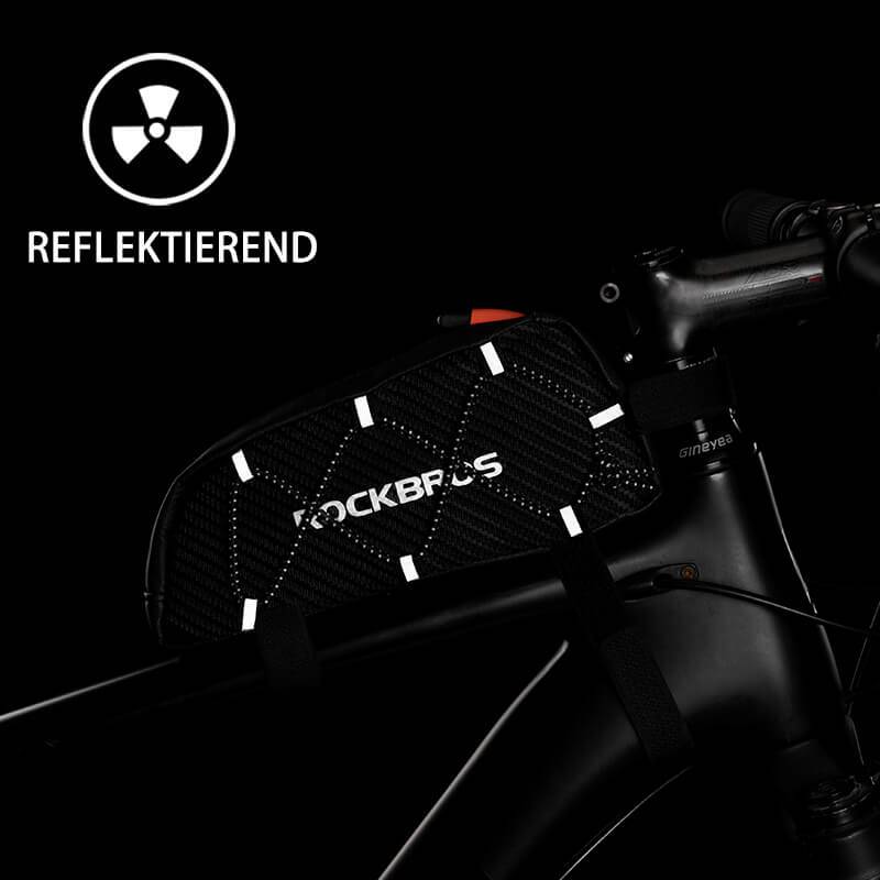 ROCKBROS Waterproof Frame Bag Top Tube Bag Black 1L