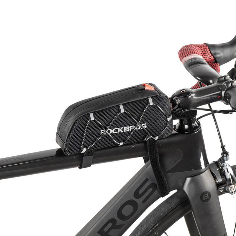 ROCKBROS Waterproof Frame Bag Top Tube Bag Black 1L