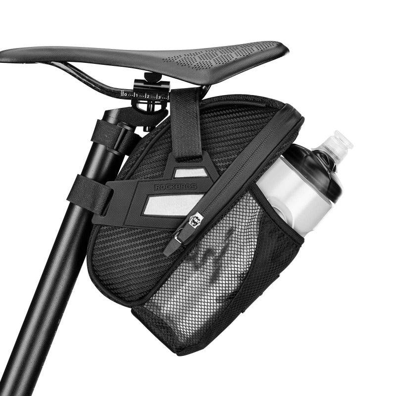 Vatnsheldur hnakktaska frá ROCKBROS með flöskuhaldara fyrir MTB hjól