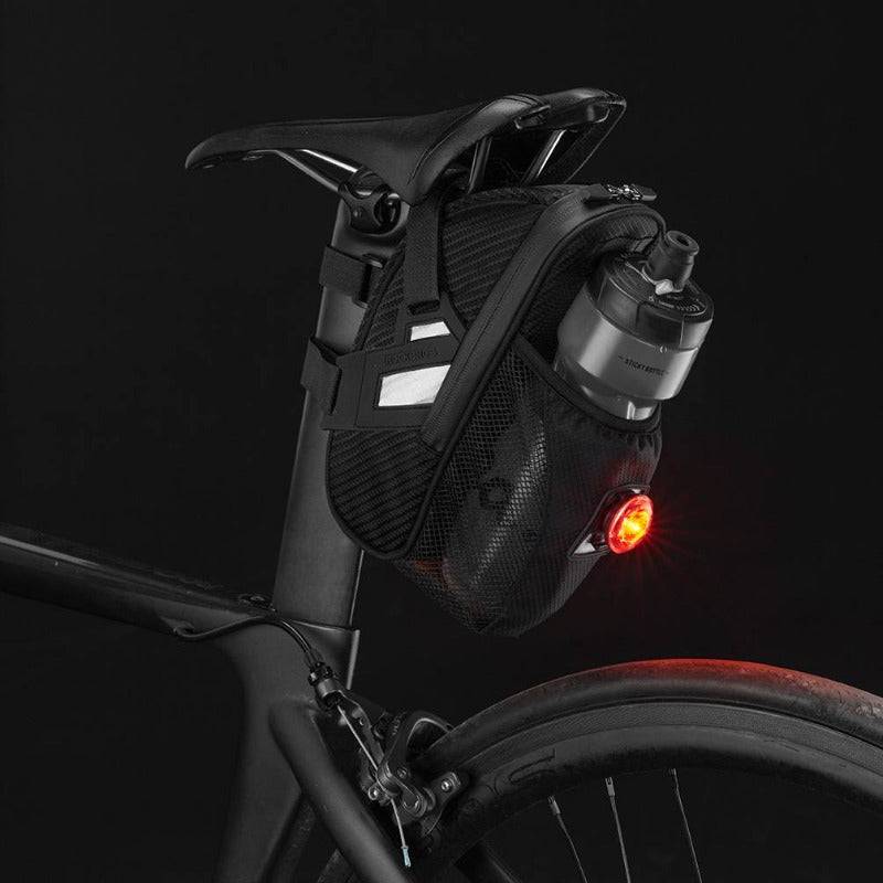 Vatnsheldur hnakktaska frá ROCKBROS með flöskuhaldara fyrir MTB hjól