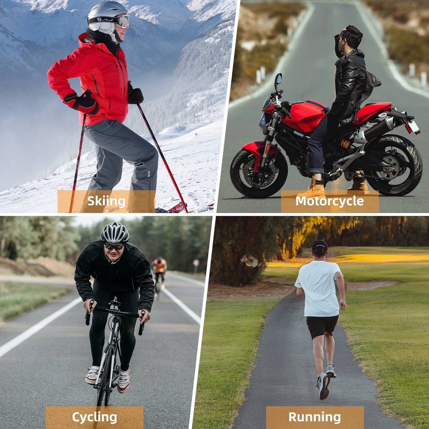 ROCKBROS Winter Running Hat Cycling Hat made of fleece, sweatproof and warm