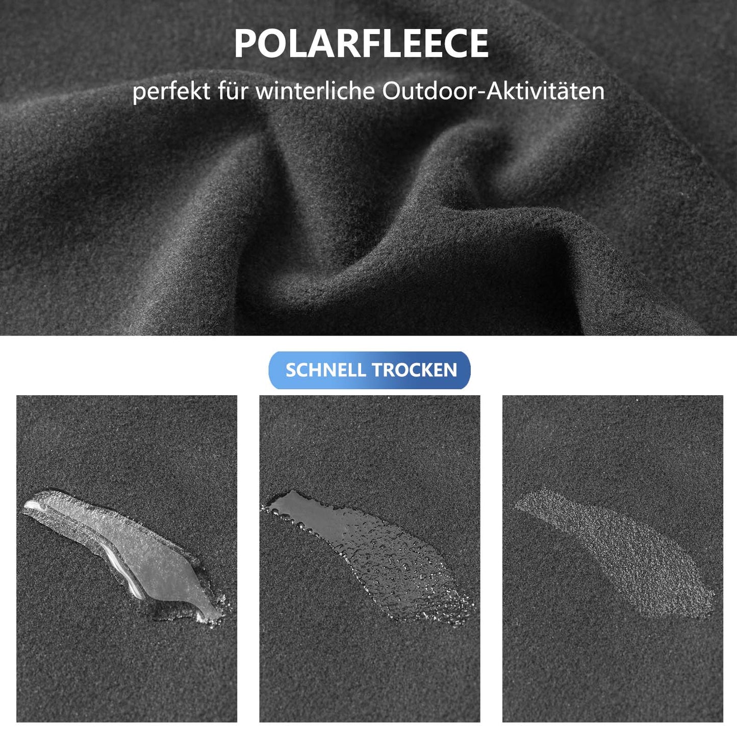 ROCKBROS Winter Balaclava Warm Storm Mask Unisex Black