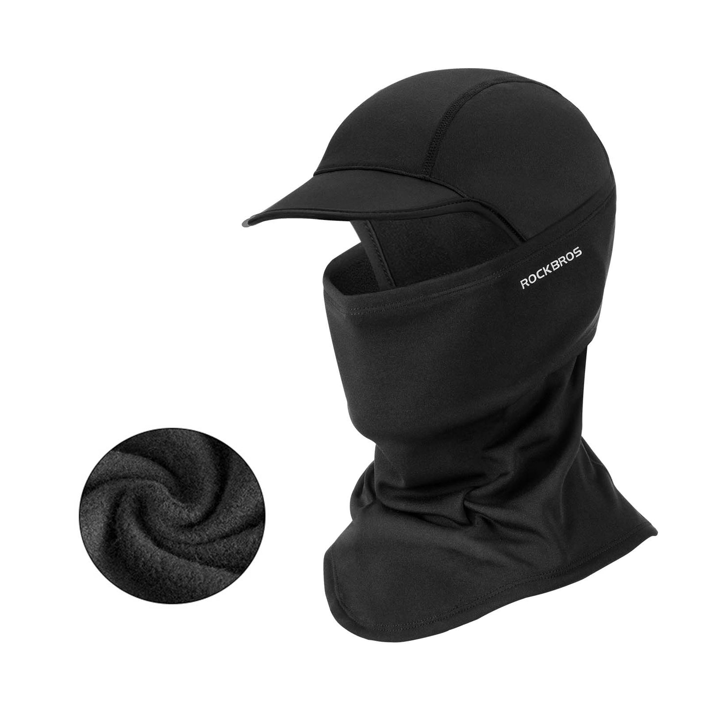 ROCKBROS Winter Balaclava Warm Storm Mask Unisex Black