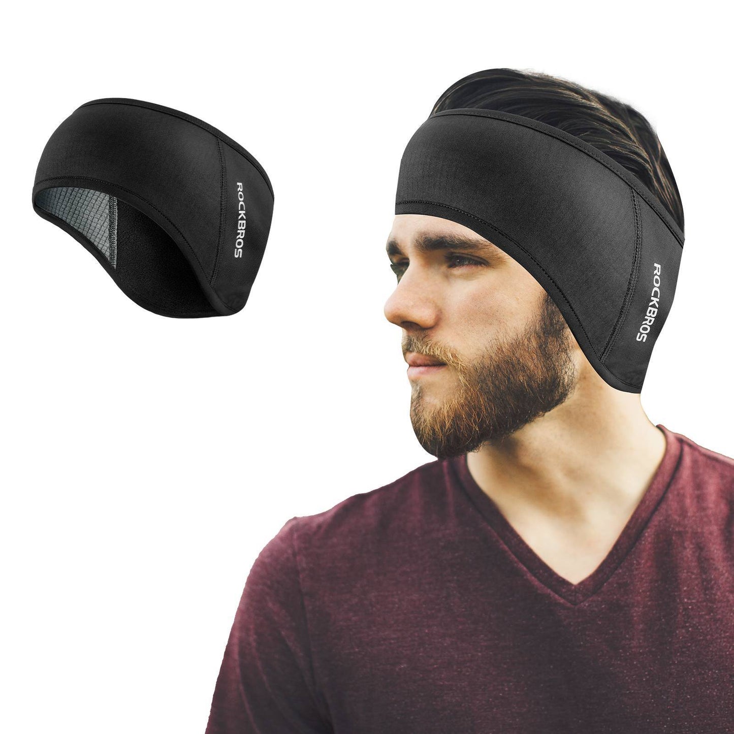 ROCKBROS Winter Thermo Radfahren Ohrwärmer Stirnbänder für Männer Frauen