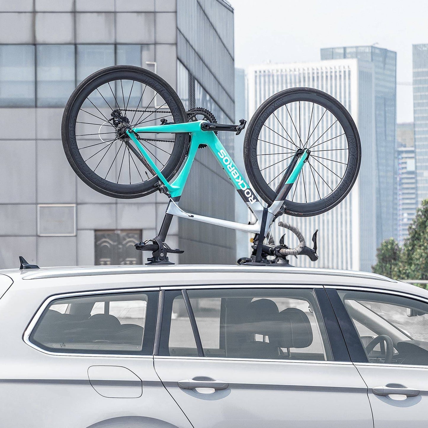 ROCKBRSO Portable Bike Rack for Cars, Roof Rack, Easy to Install