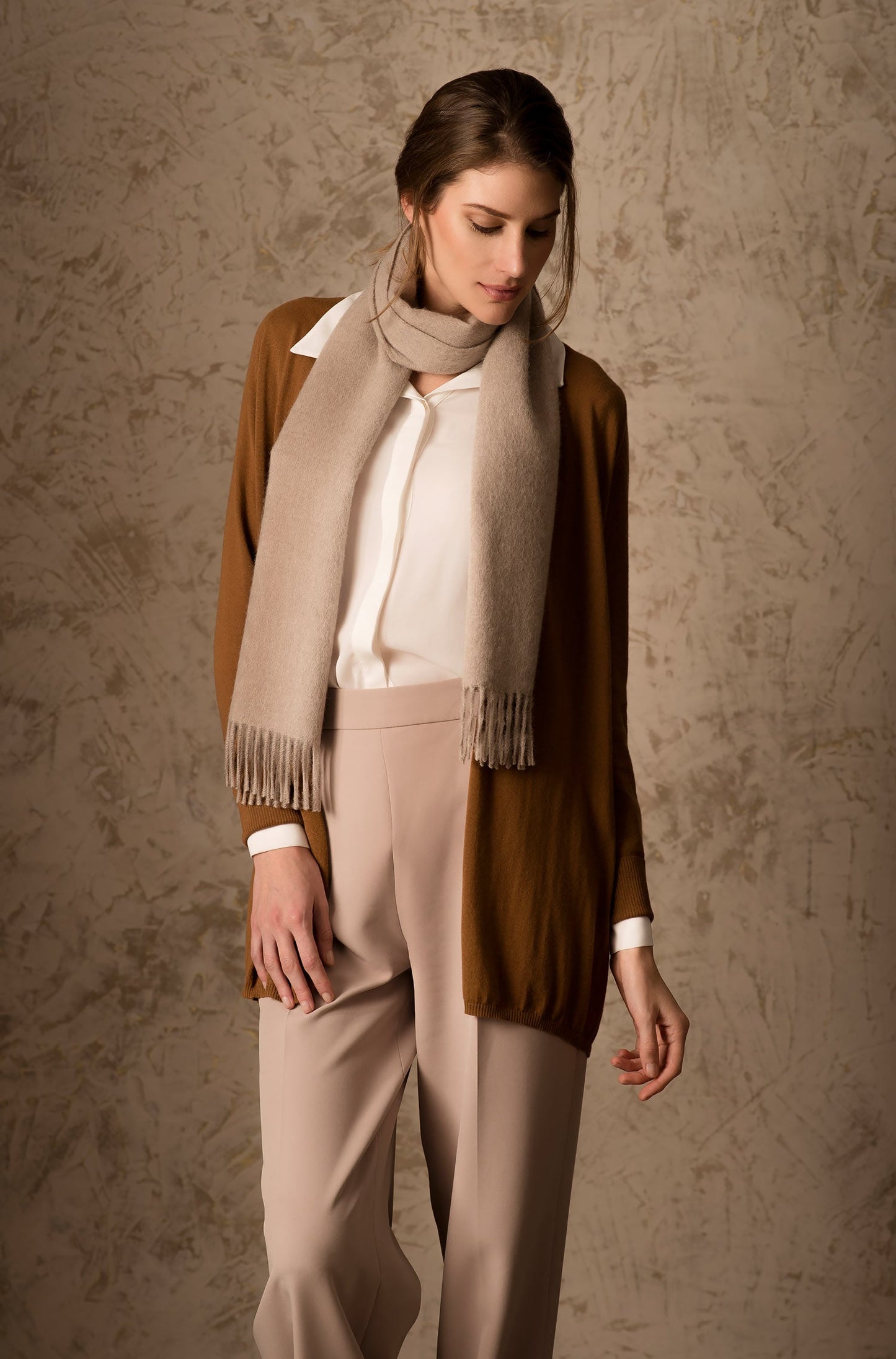 KUNA - Alpaka Webschal - Jamas – 100 % Royal‑Alpaka | Hohes Komfortniveau durch Luxusfaser Alpaka