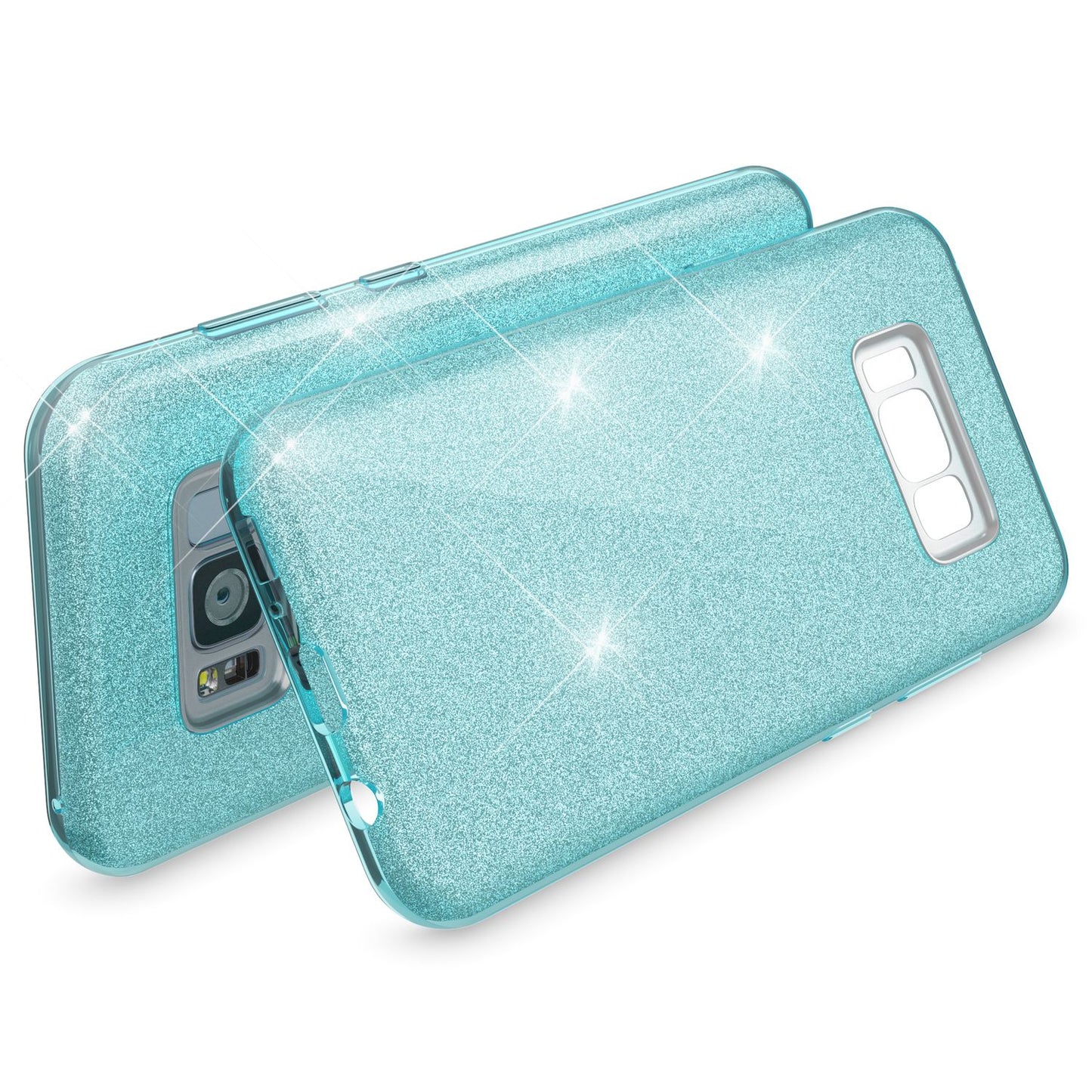 Samsung Galaxy S8 Hülle Handyhülle von NALIA, Glitzer Slim Case Cover Schutzhülle