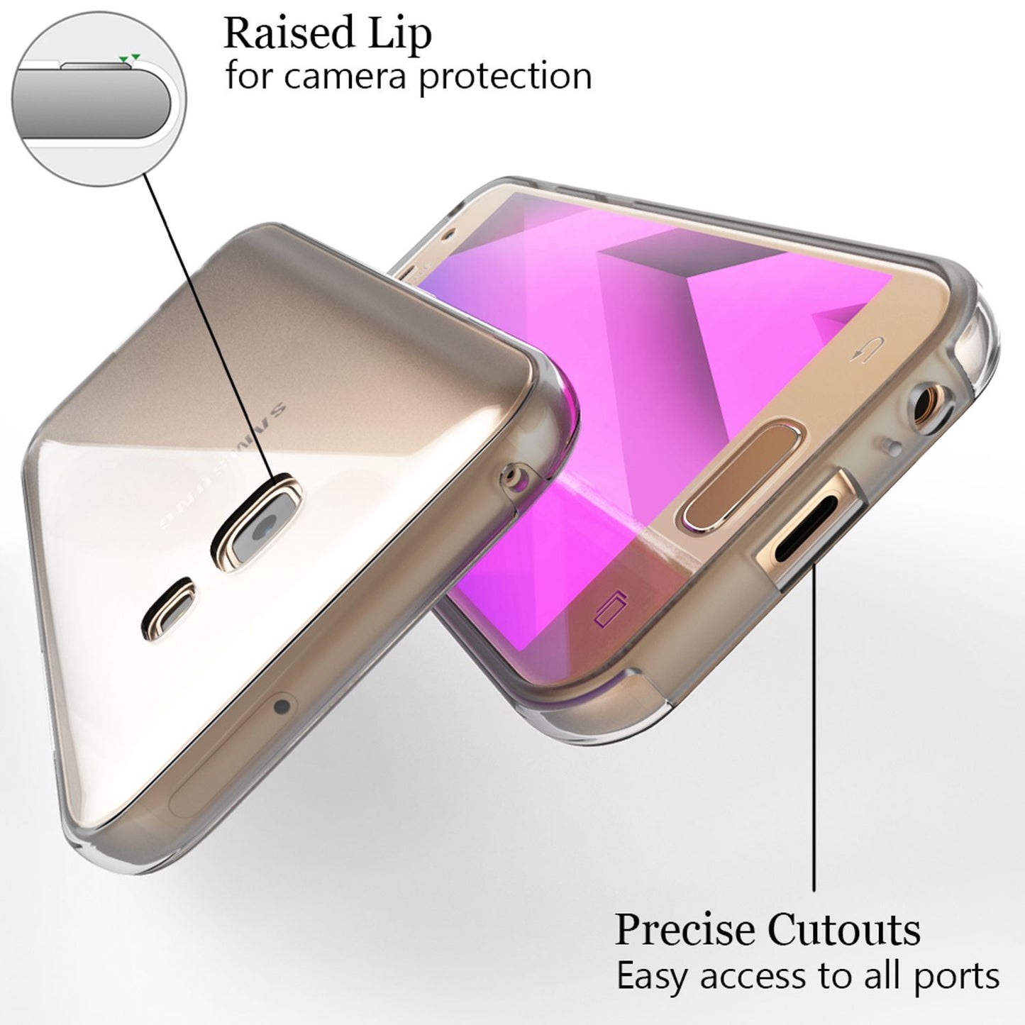 NALIA 360 Grad Handy Hülle für Samsung Galaxy A5 2017, Full Cover Case Bumper