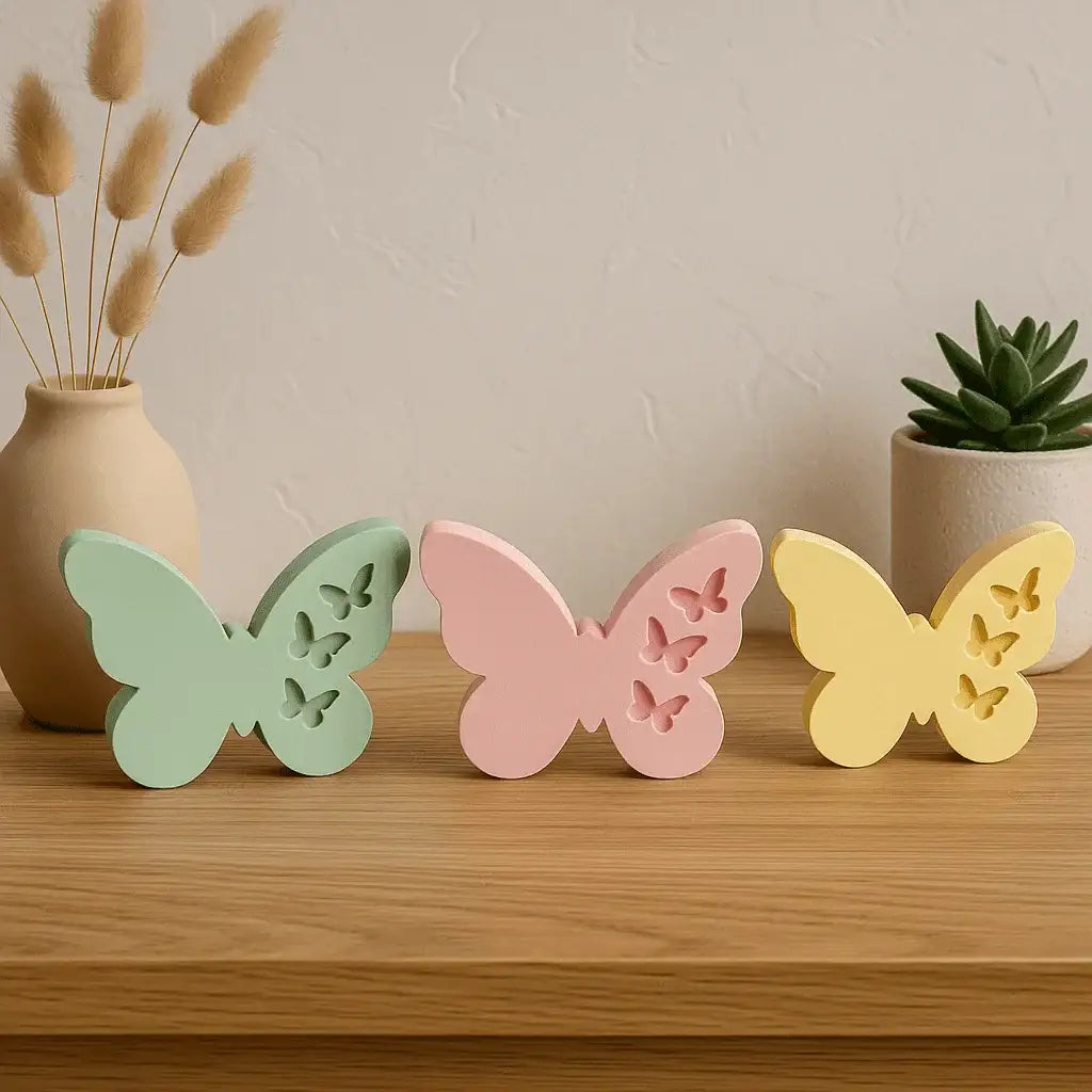 Handgefertigte Schmetterlingsfigur – Zarter Frühlingszauber für dein Zuhause