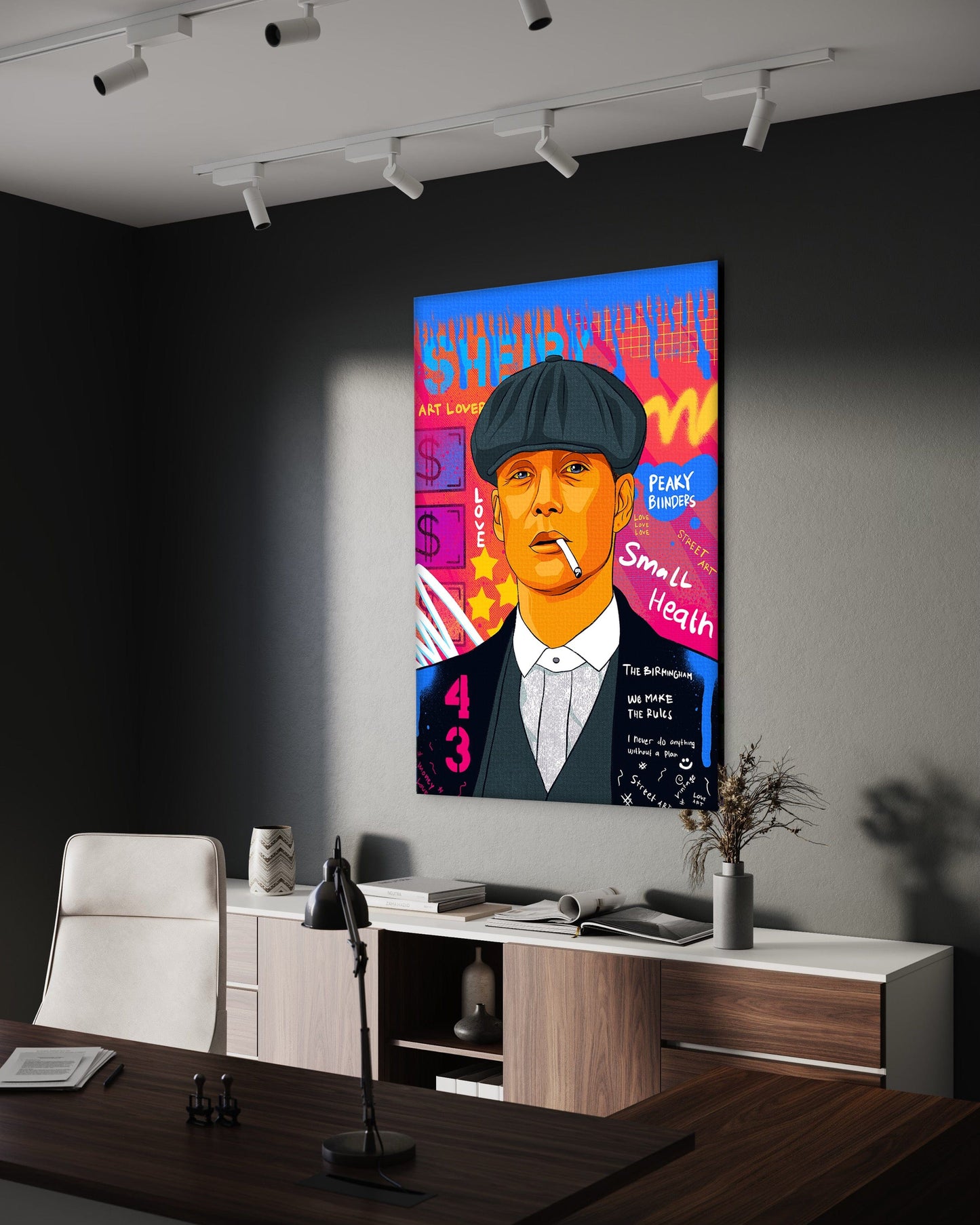 Shelby - Leinwandbild Pop Art