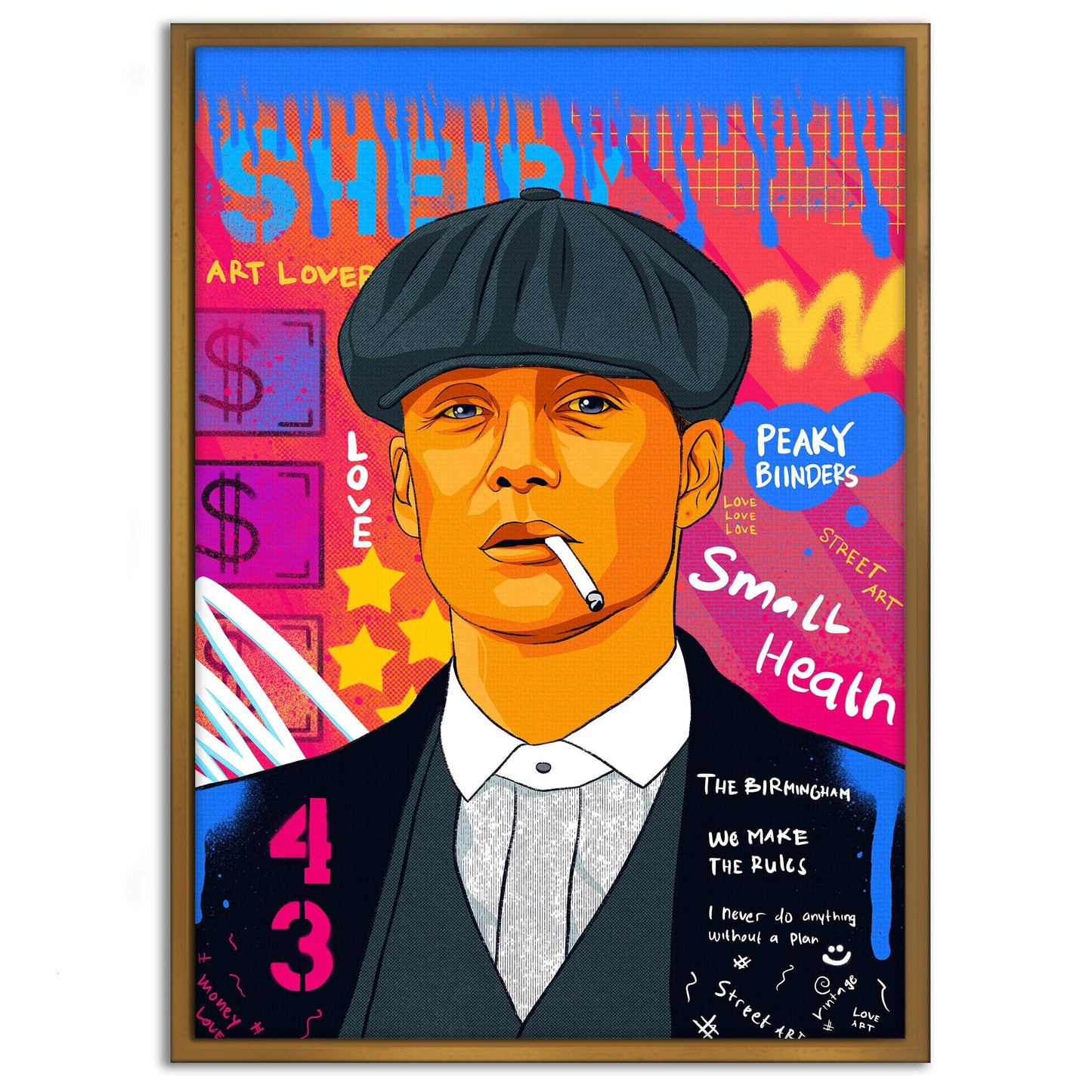 Shelby - Leinwandbild Pop Art