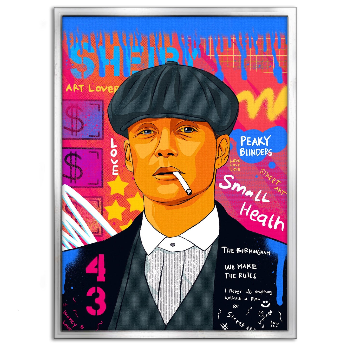 Shelby - Leinwandbild Pop Art