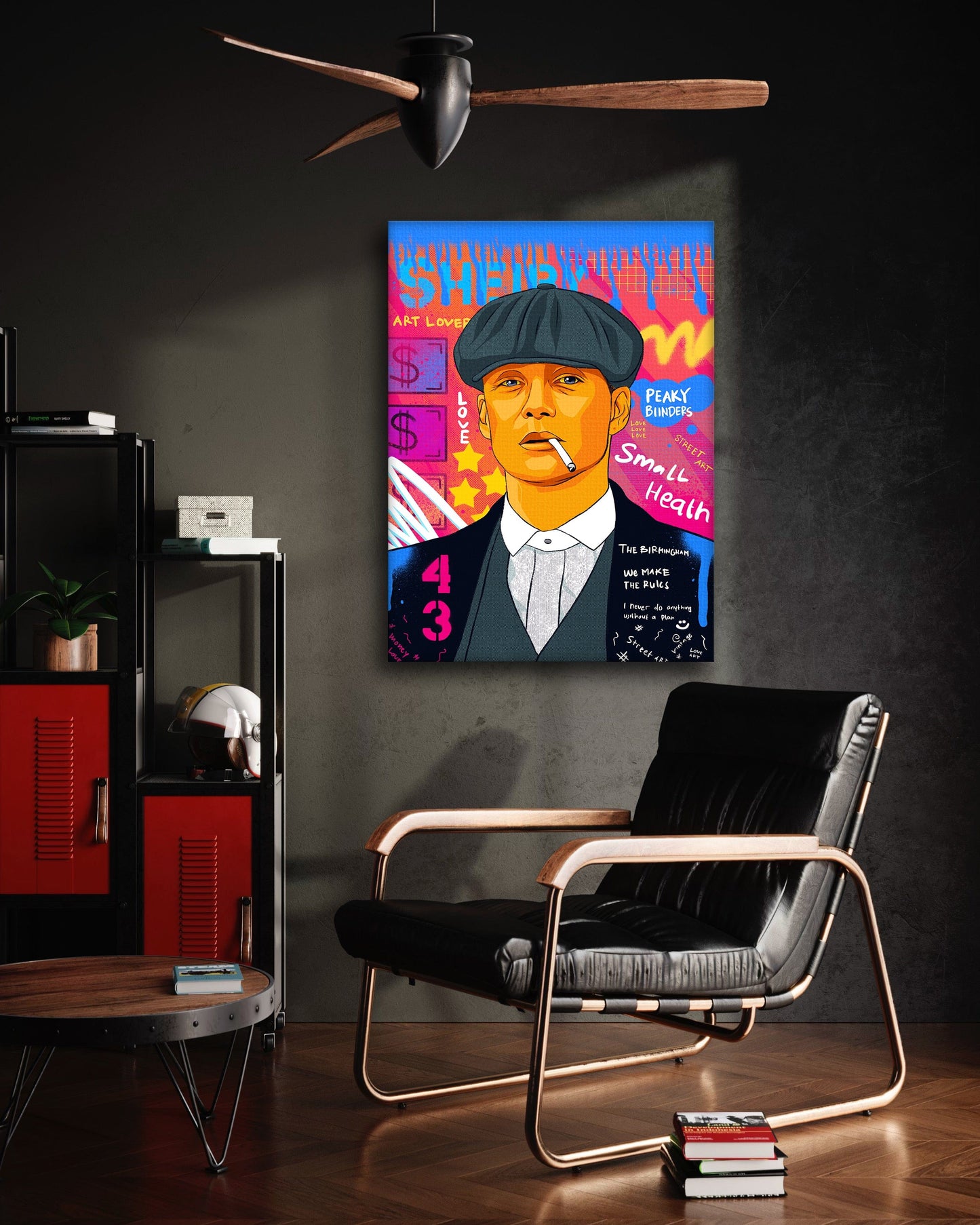 Shelby - Leinwandbild Pop Art