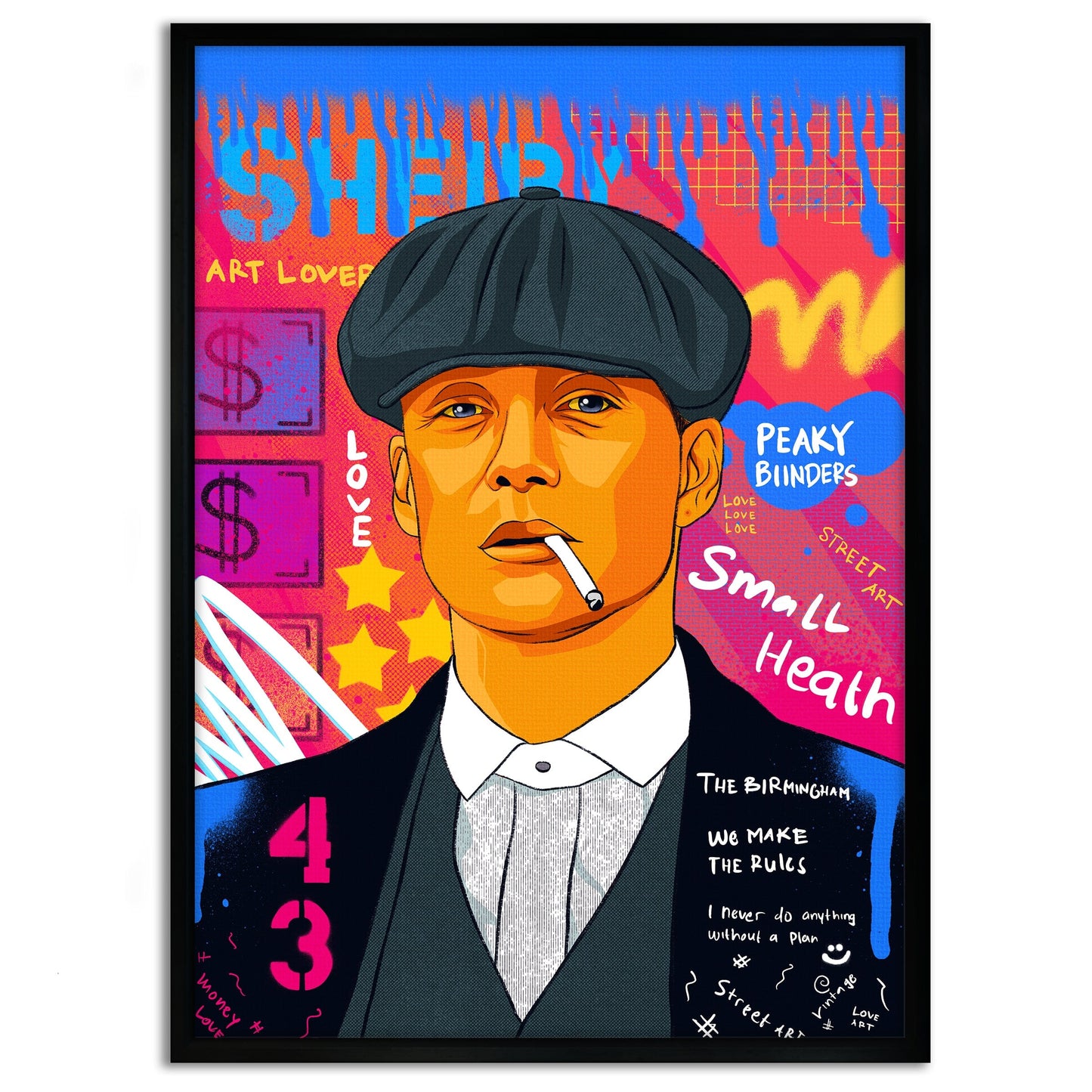 Shelby - Leinwandbild Pop Art