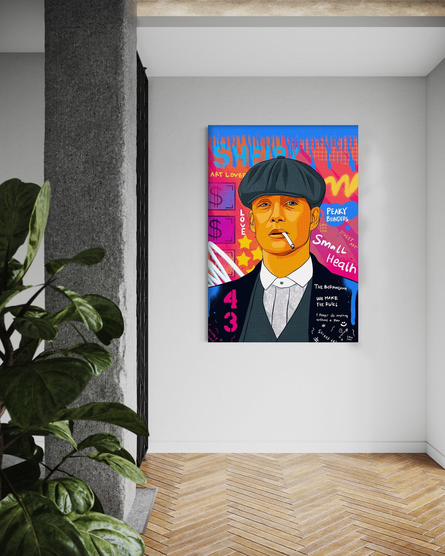 Shelby - Leinwandbild Pop Art