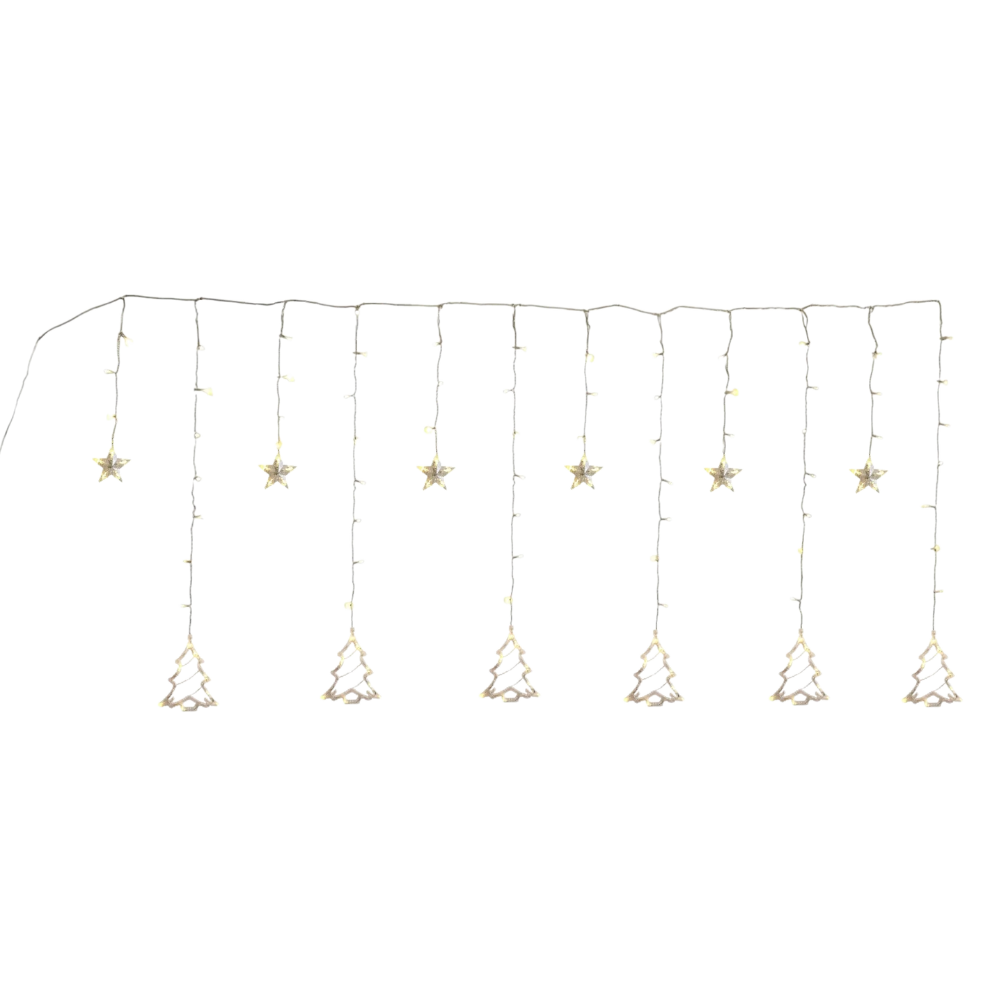Lichterkette Weihnachtsdeko Tannenbaum Stern 138 LED Innen Außen Sternenvorhang